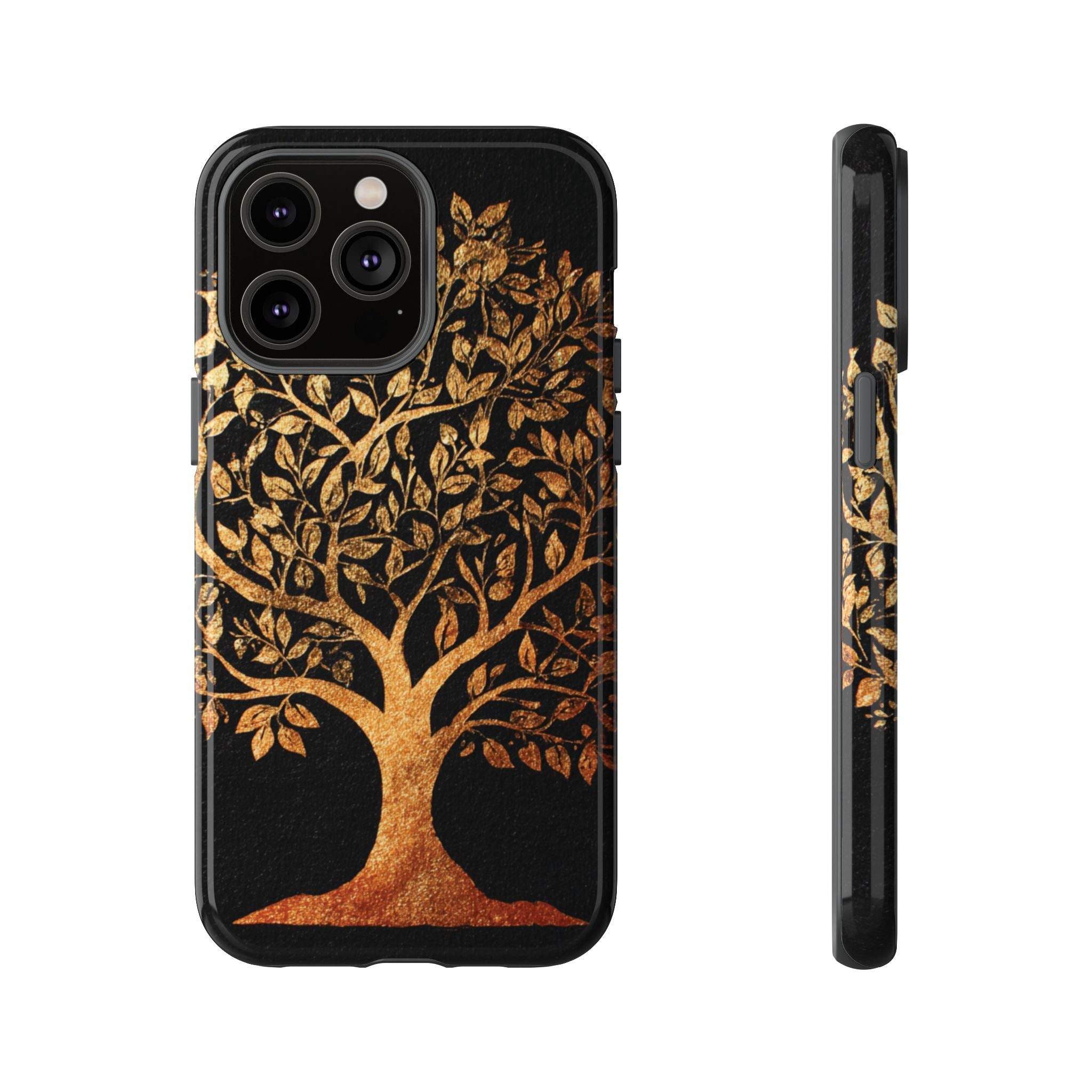 Golden Tree Phone Case, Tough Cases, Nature Lover Gift