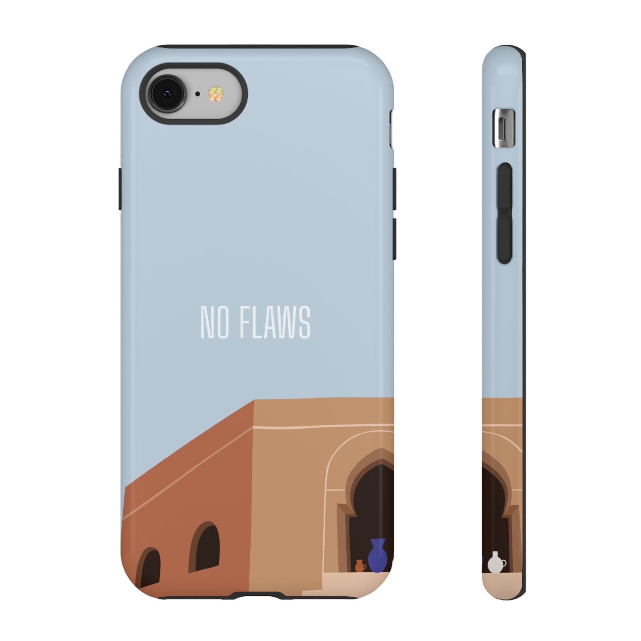 Minimal Desert Illustration “No Flaws” Protective Tough Case