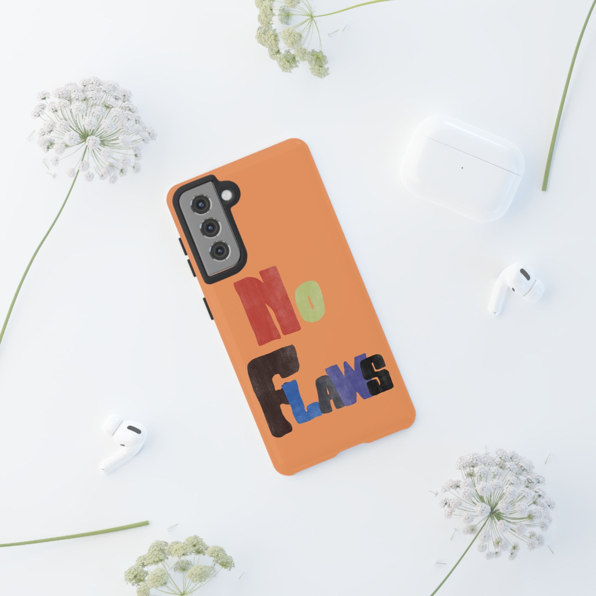 "No Flaws" Retro Hand-Lettered Protective Cover