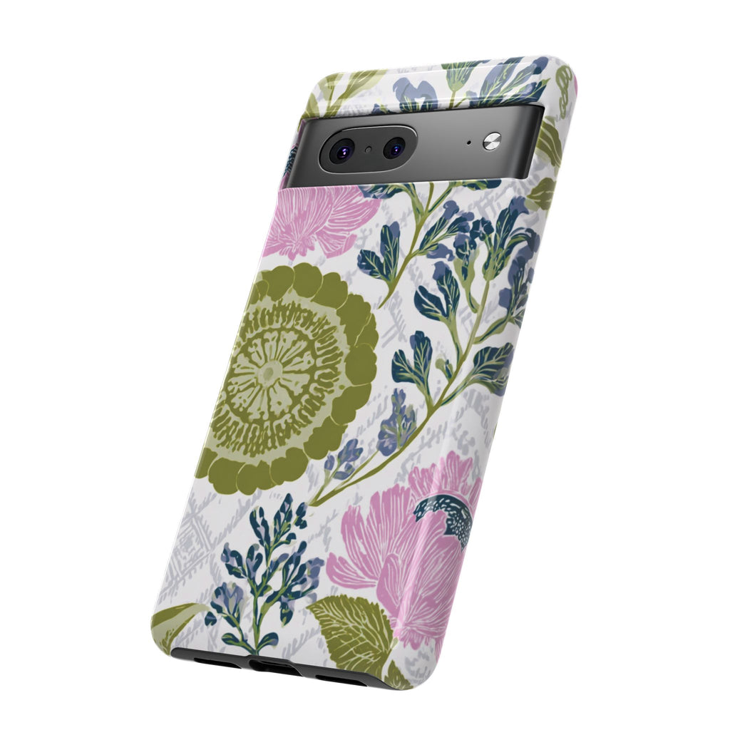 Floral Phone Case, Tough Cases with Elegant Design, Stylish Phone Accessories