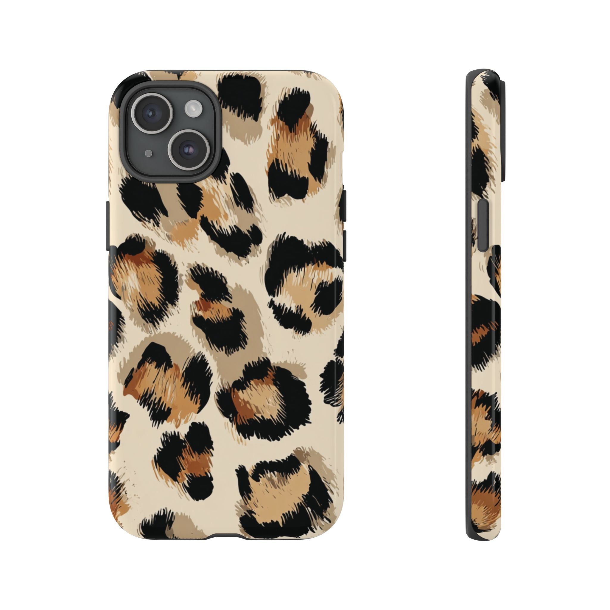 Stylish Leopard Print Phone Case, Animal Print, Tough Case, Gift for Her