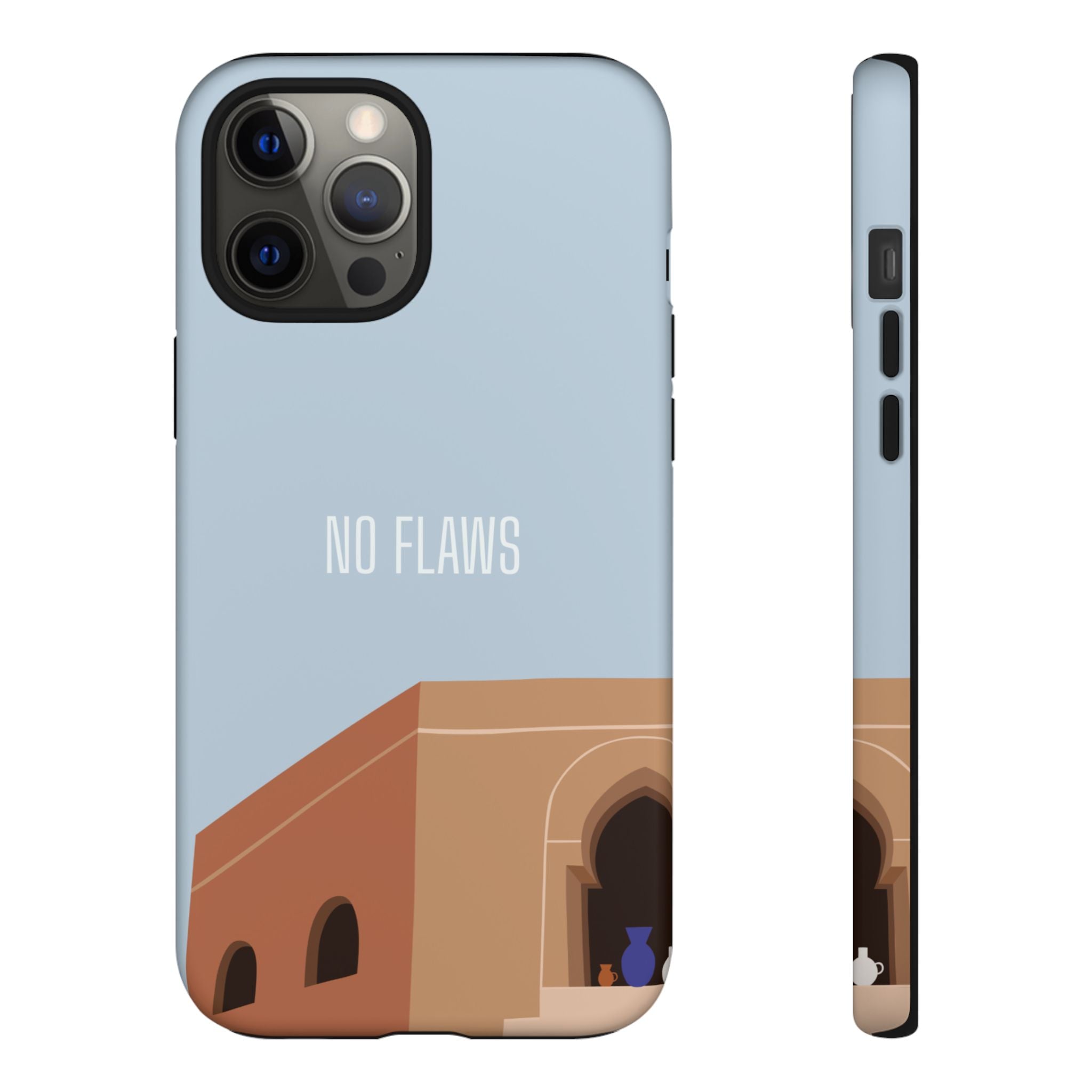 Minimal Desert Illustration “No Flaws” Protective Tough Case