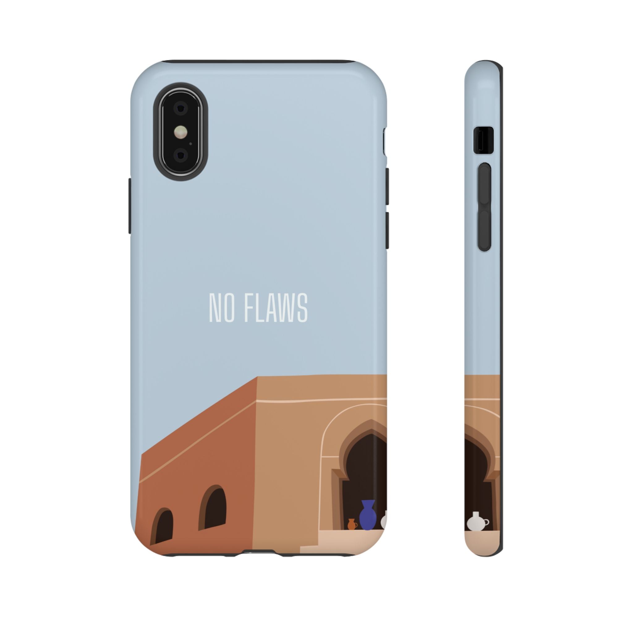 Minimal Desert Illustration “No Flaws” Protective Tough Case