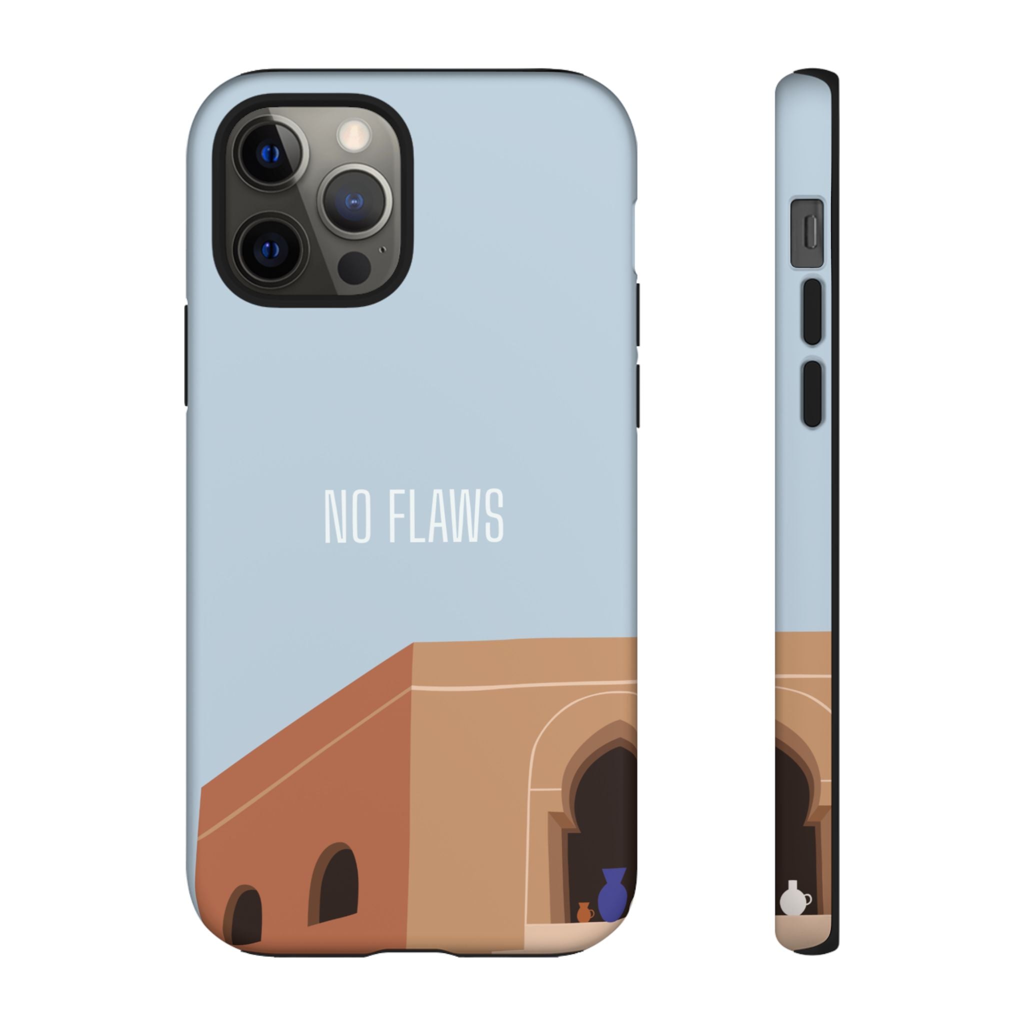 Minimal Desert Illustration “No Flaws” Protective Tough Case