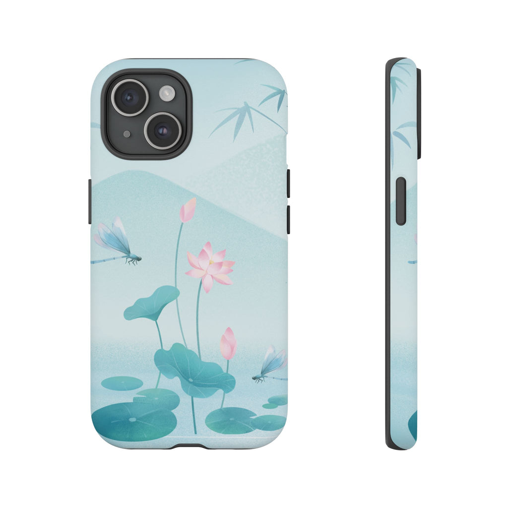 Lotus Pond Phone Case — Serene Floral iPhone Protective Cover