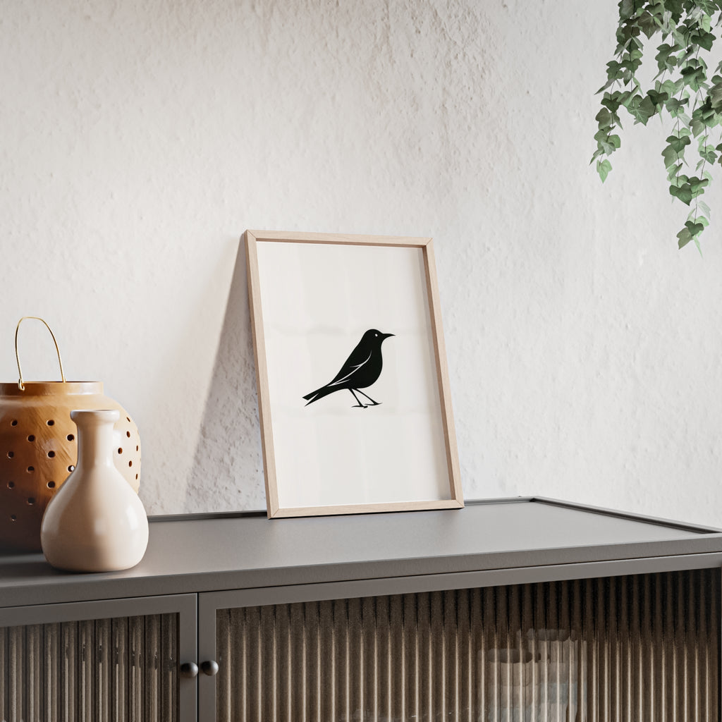 The Oriole Principle: A Study in Minimal Form – Framed Poster
