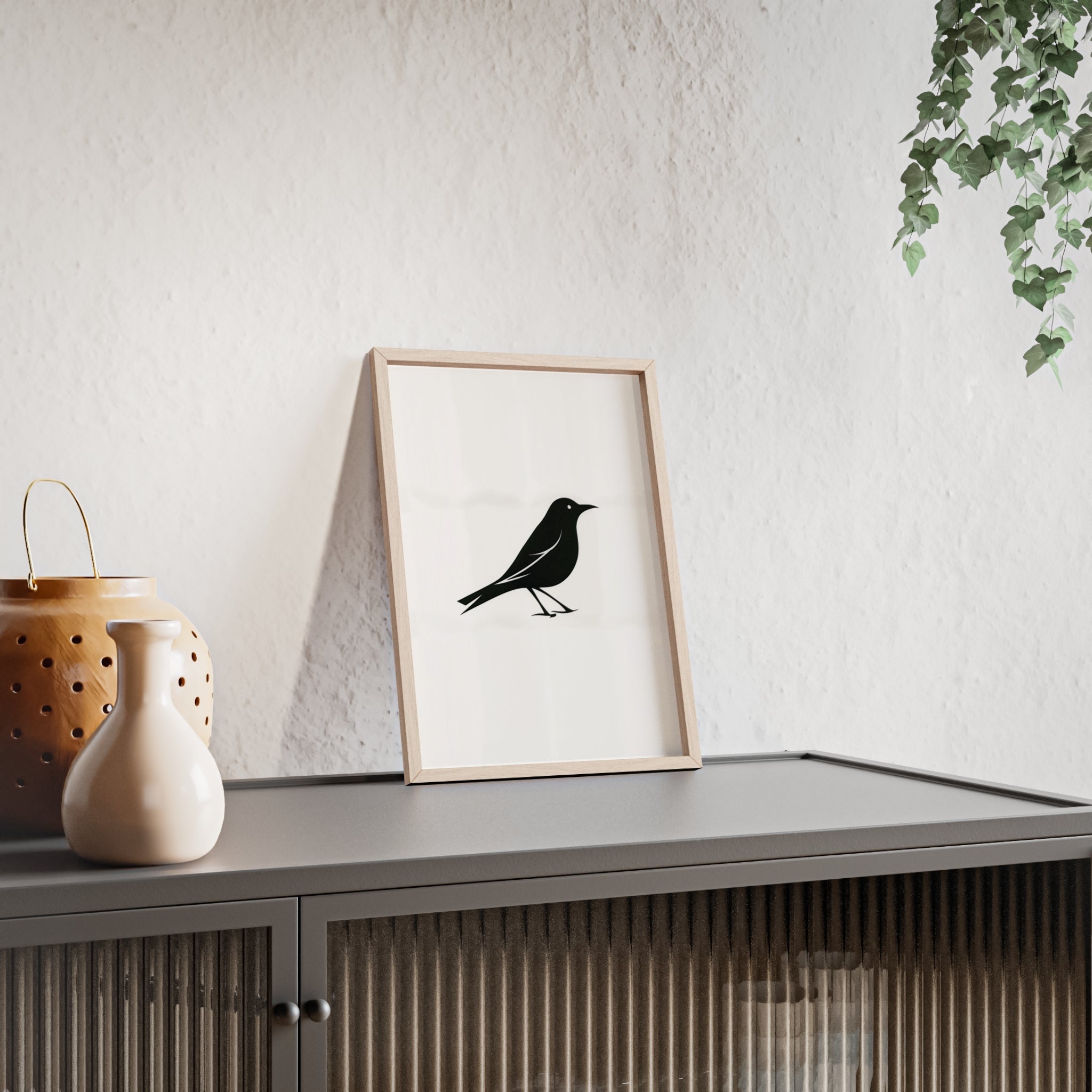 The Oriole Principle: A Study in Minimal Form – Framed Poster