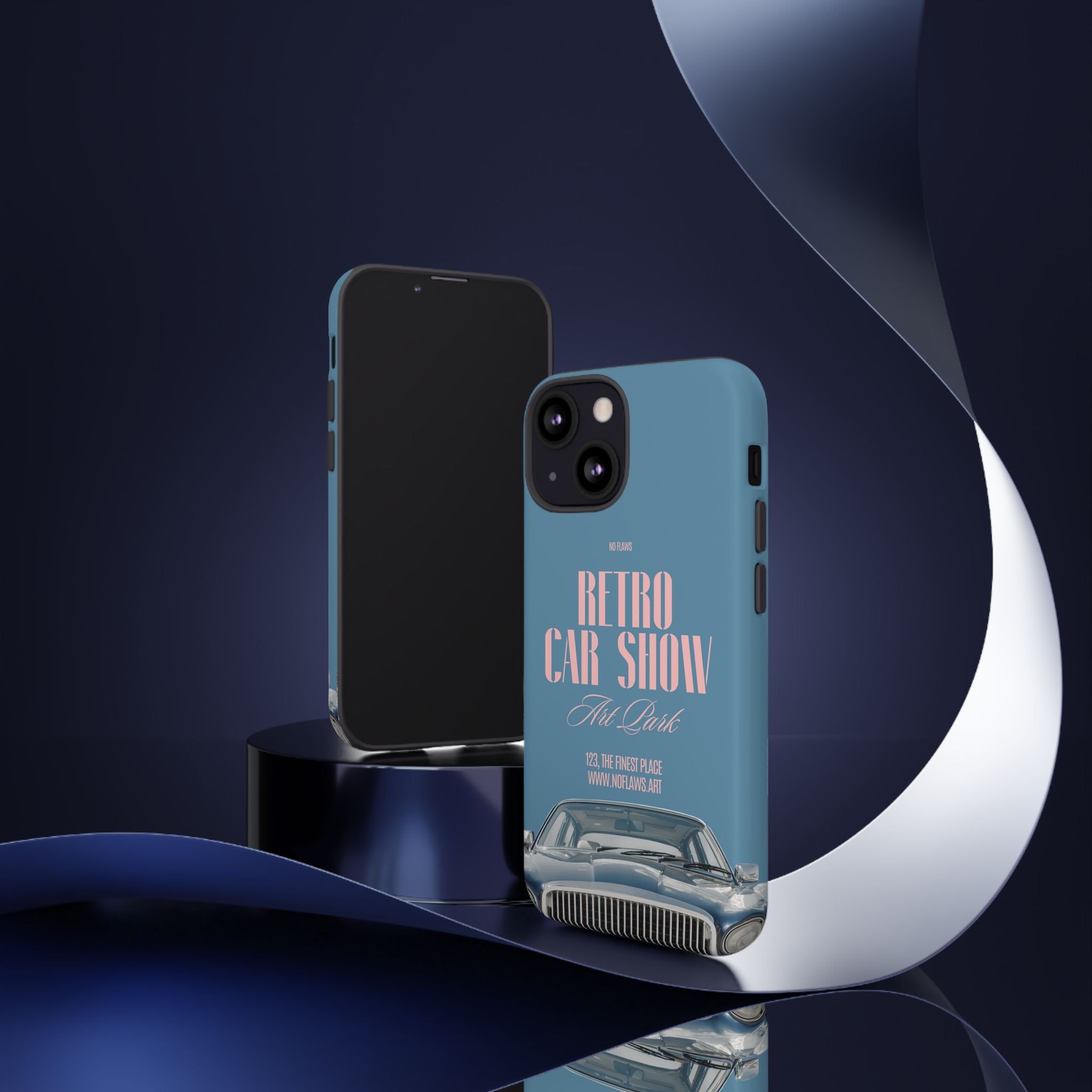 Retro Car Show Phone Case — Vintage Classic Auto Design