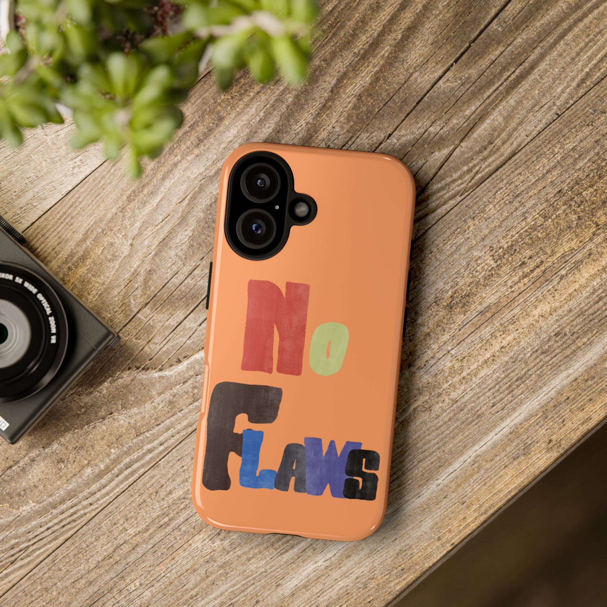 "No Flaws" Retro Hand-Lettered Protective Cover
