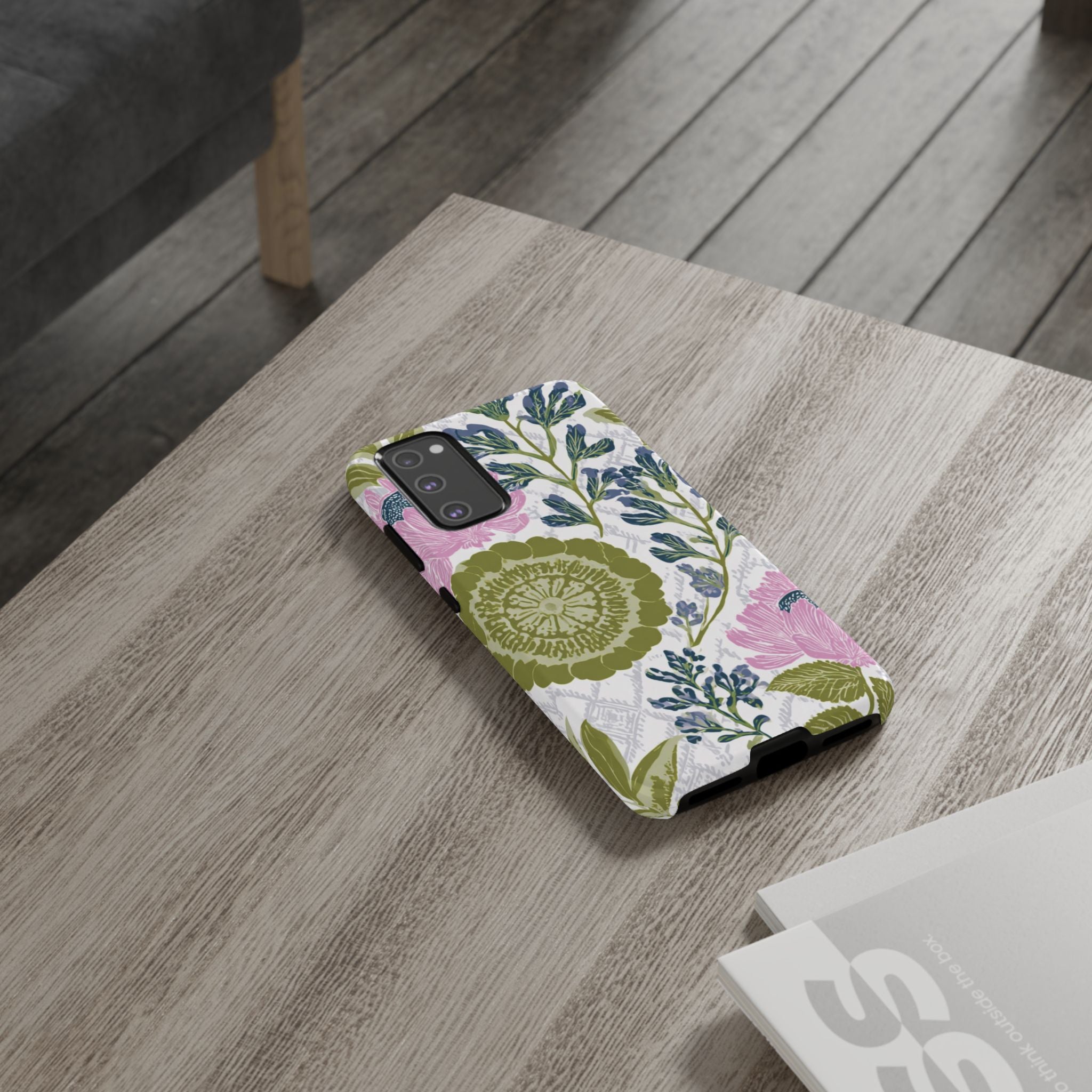 Floral Phone Case, Tough Cases with Elegant Design, Stylish Phone Accessories