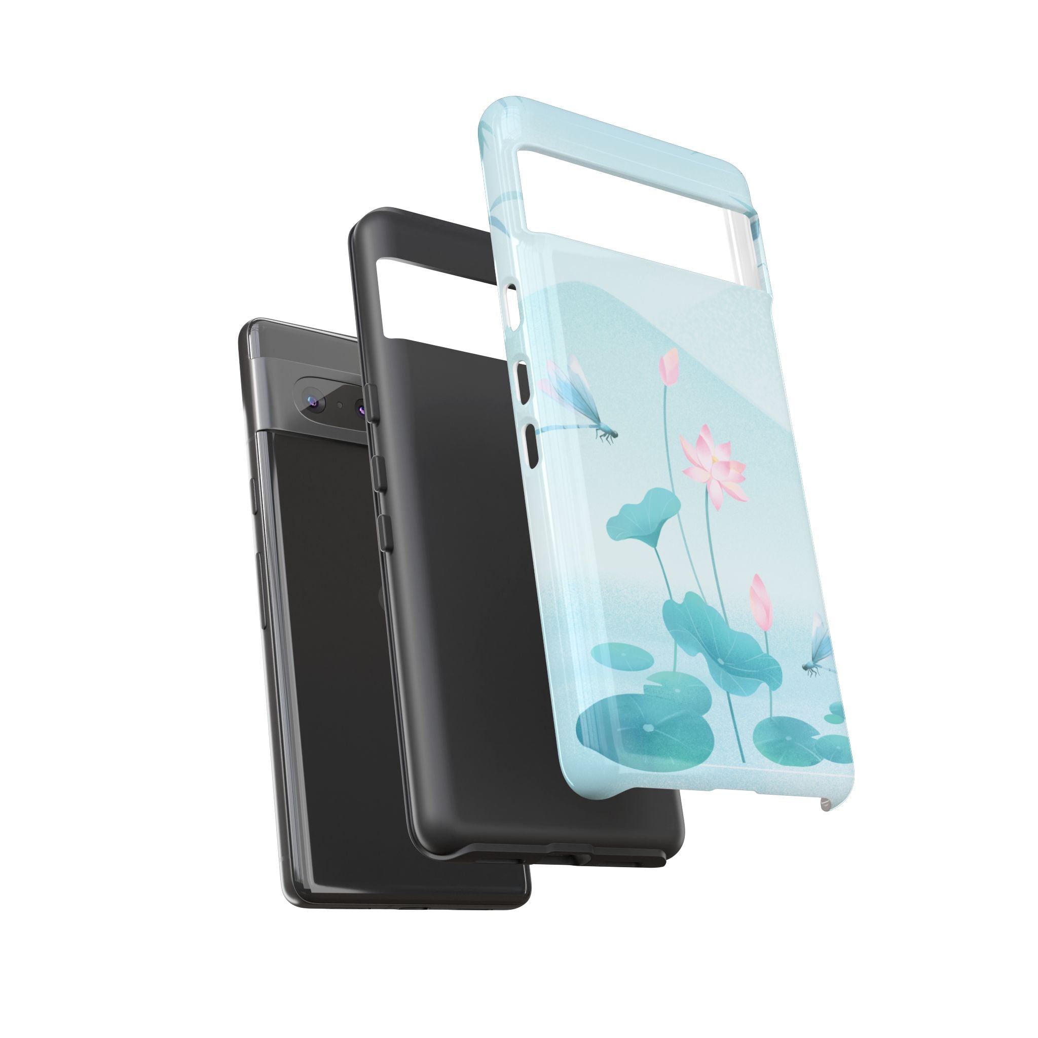 Lotus Pond Phone Case — Serene Floral iPhone Protective Cover