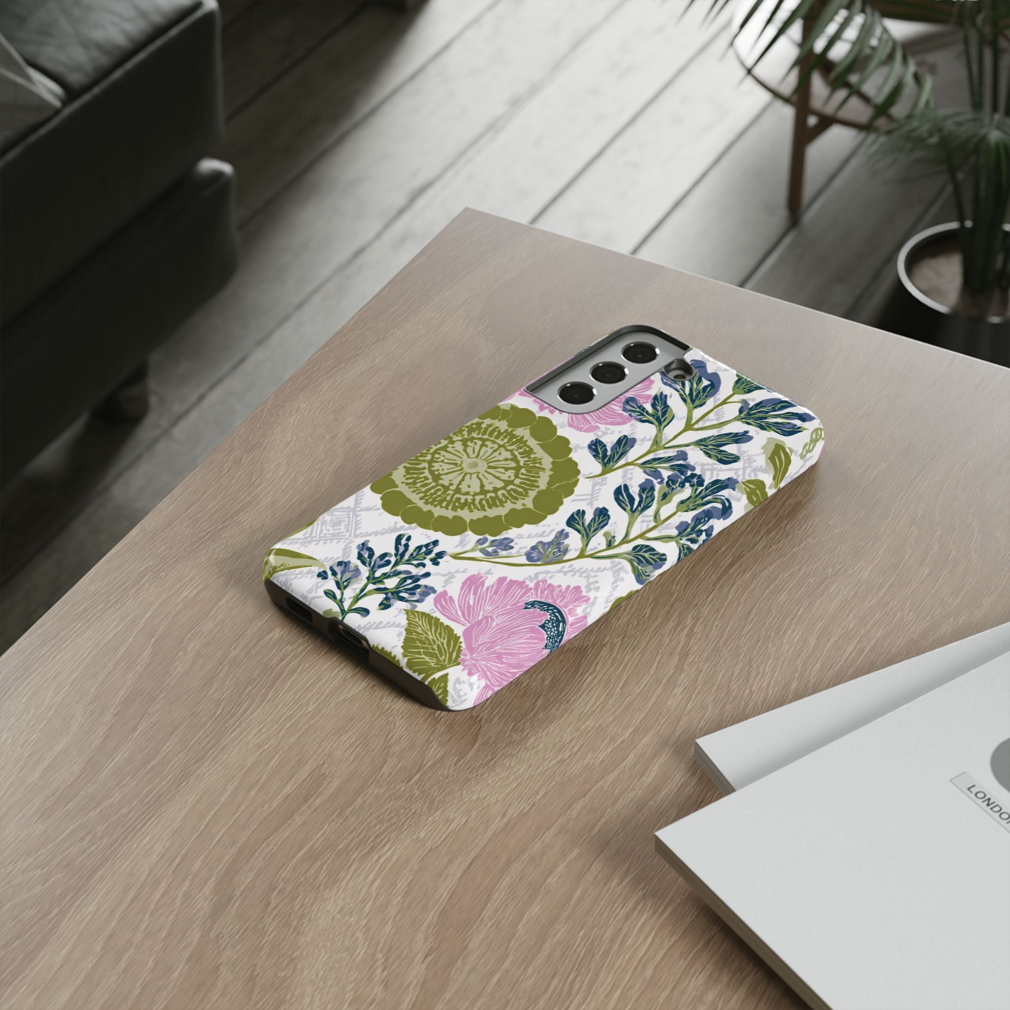 Floral Phone Case, Tough Cases with Elegant Design, Stylish Phone Accessories