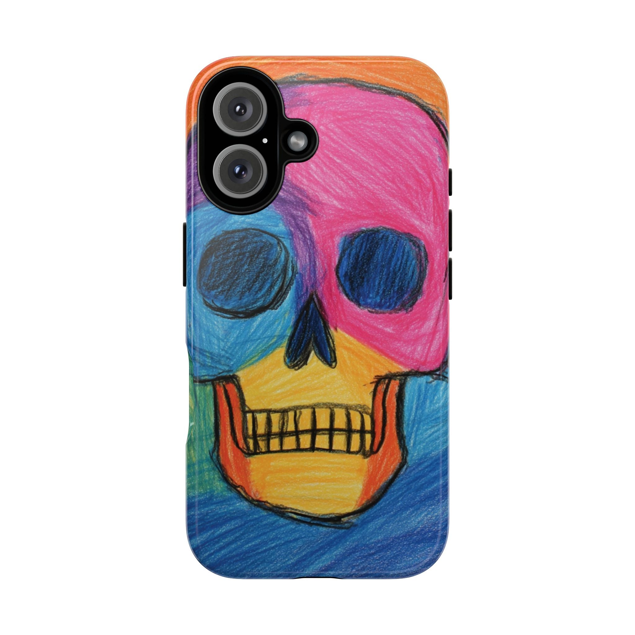 Vibrant Skull Phone Case | Tough Cases, Colorful Design, Unique Art Phone Cover
