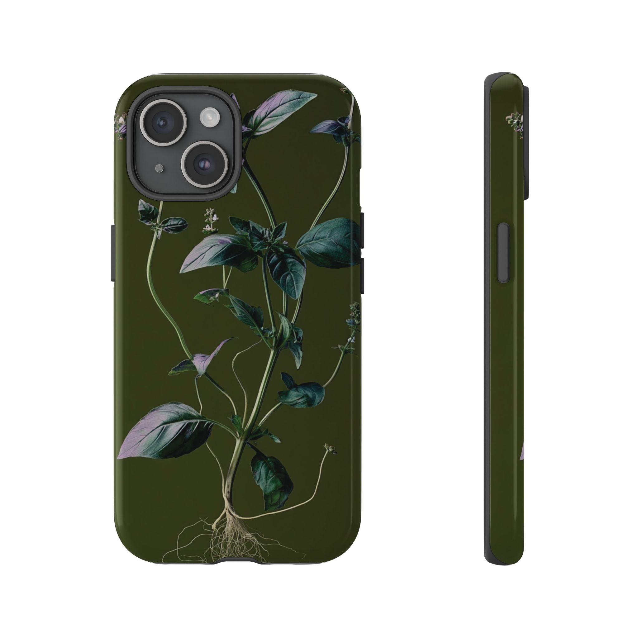 Green Botanical Phone Case, Floral Phone Cover, Nature Lover Gift