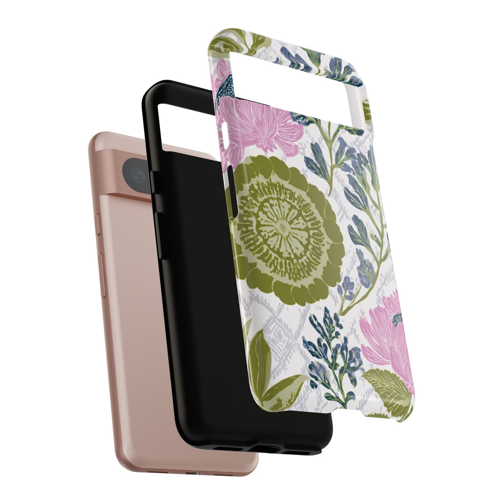 Floral Phone Case, Tough Cases with Elegant Design, Stylish Phone Accessories