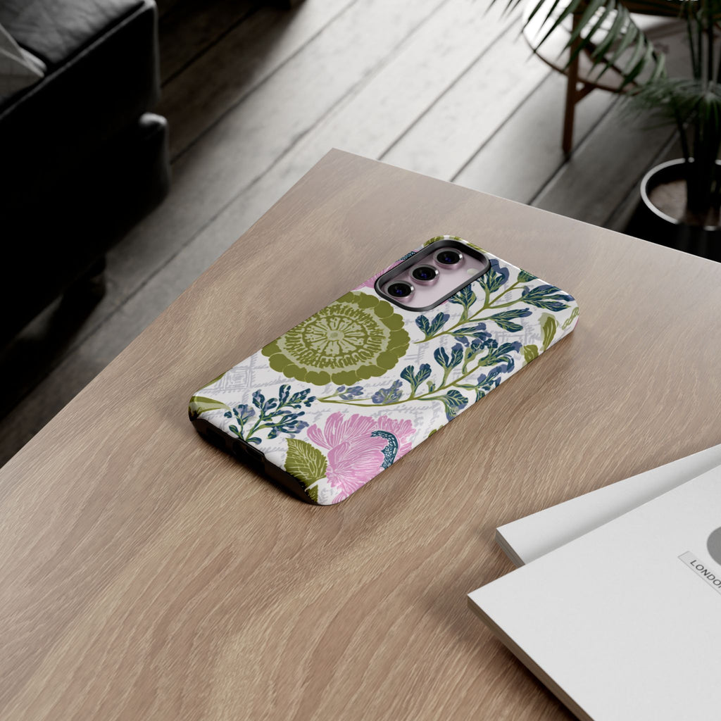 Floral Phone Case, Tough Cases with Elegant Design, Stylish Phone Accessories