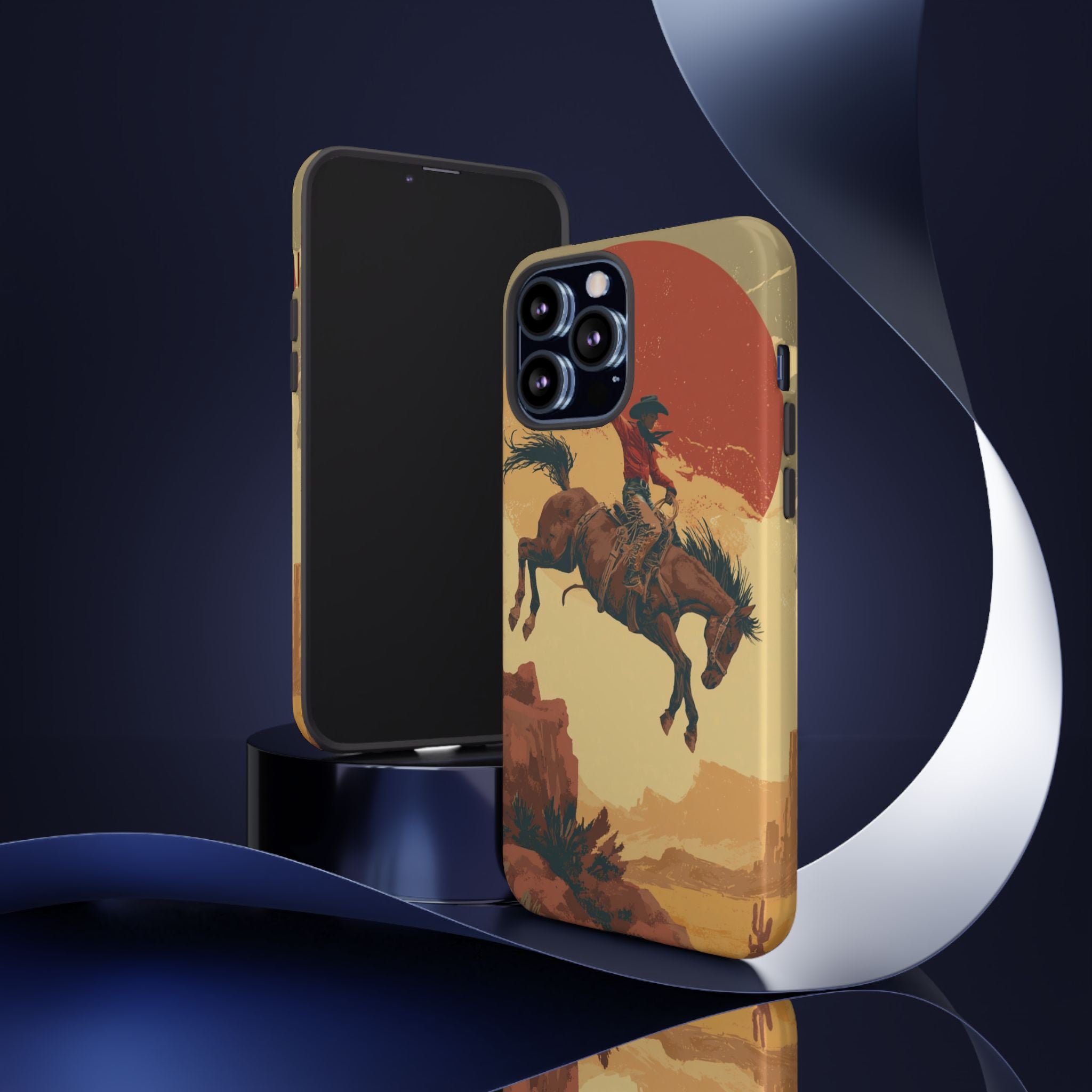 Cowboy Phone Case - Wild West Style, Tough Protection for Outdoor Lovers