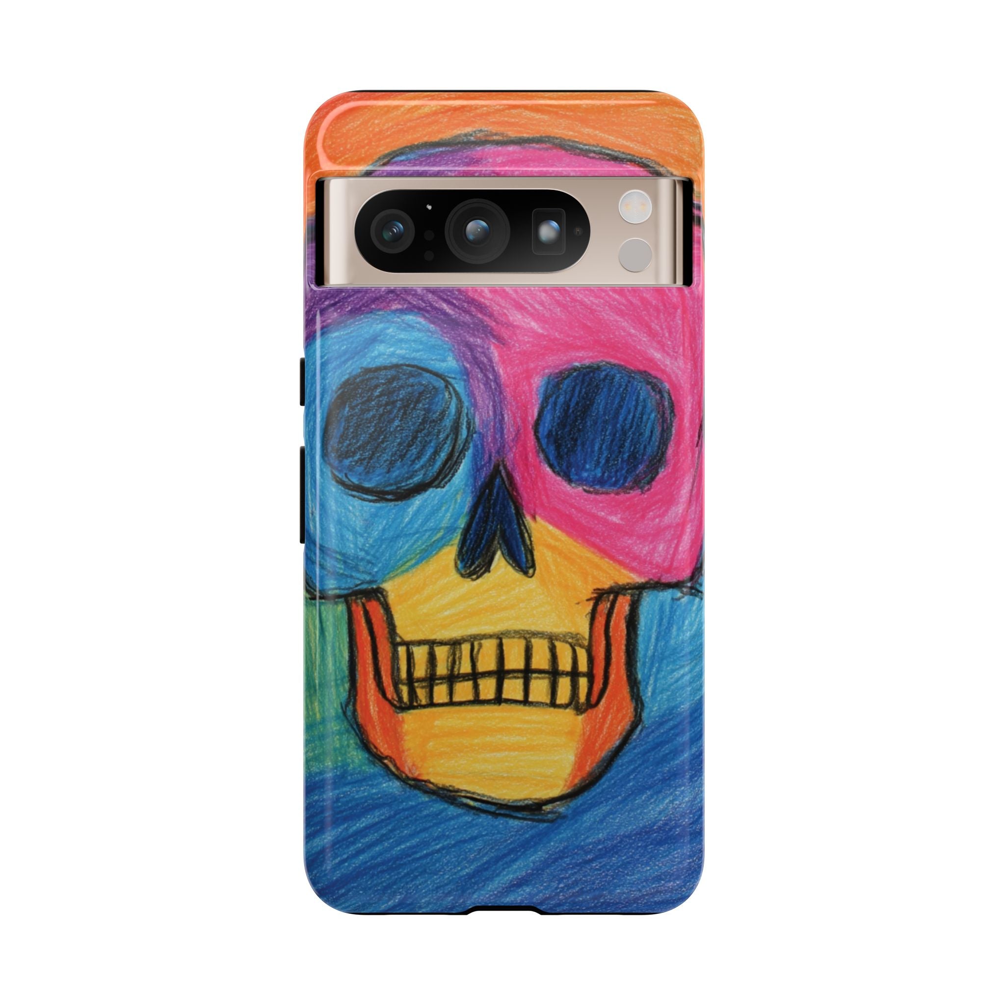Vibrant Skull Phone Case | Tough Cases, Colorful Design, Unique Art Phone Cover