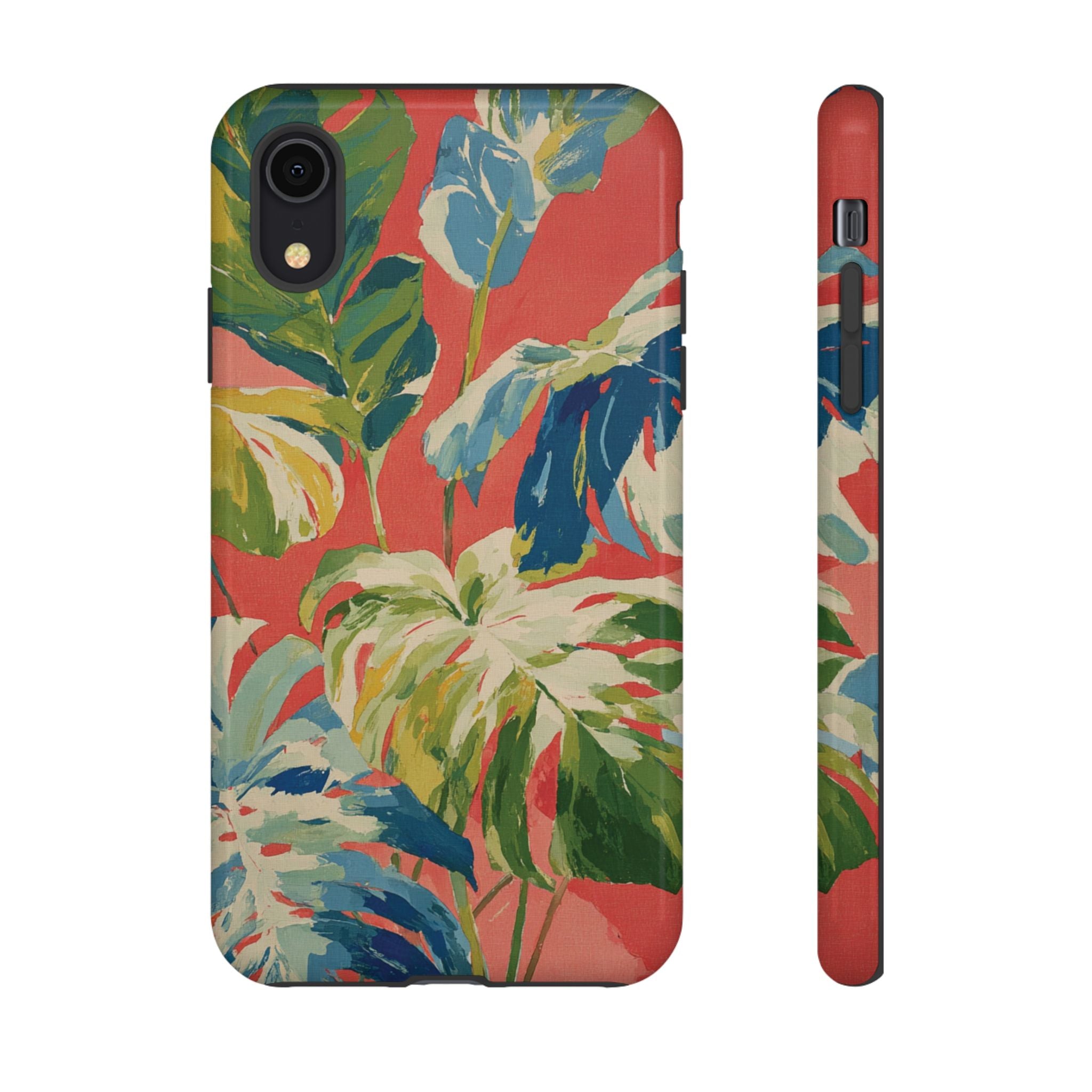 Tropical Phone Case, Floral Tough Case, Vibrant Phone Cover for Summer