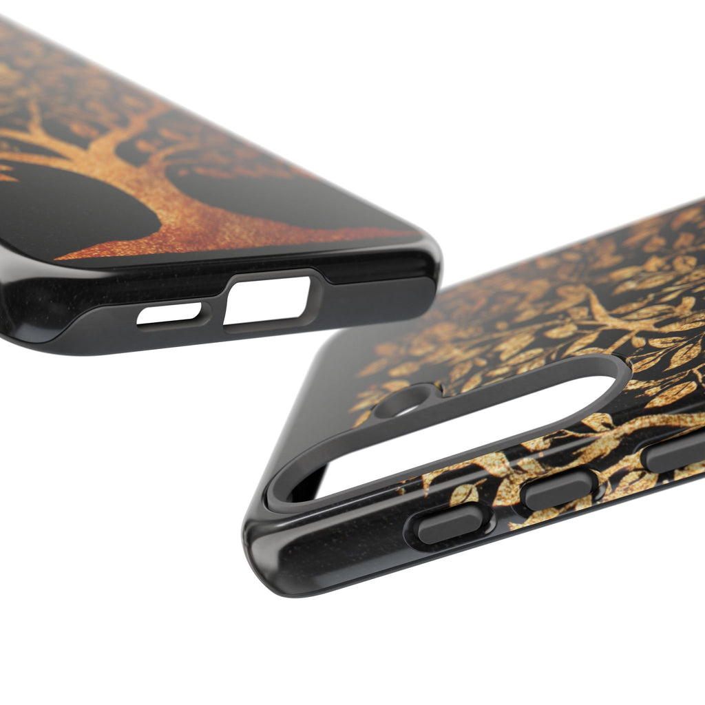 Golden Tree Phone Case, Tough Cases, Nature Lover Gift