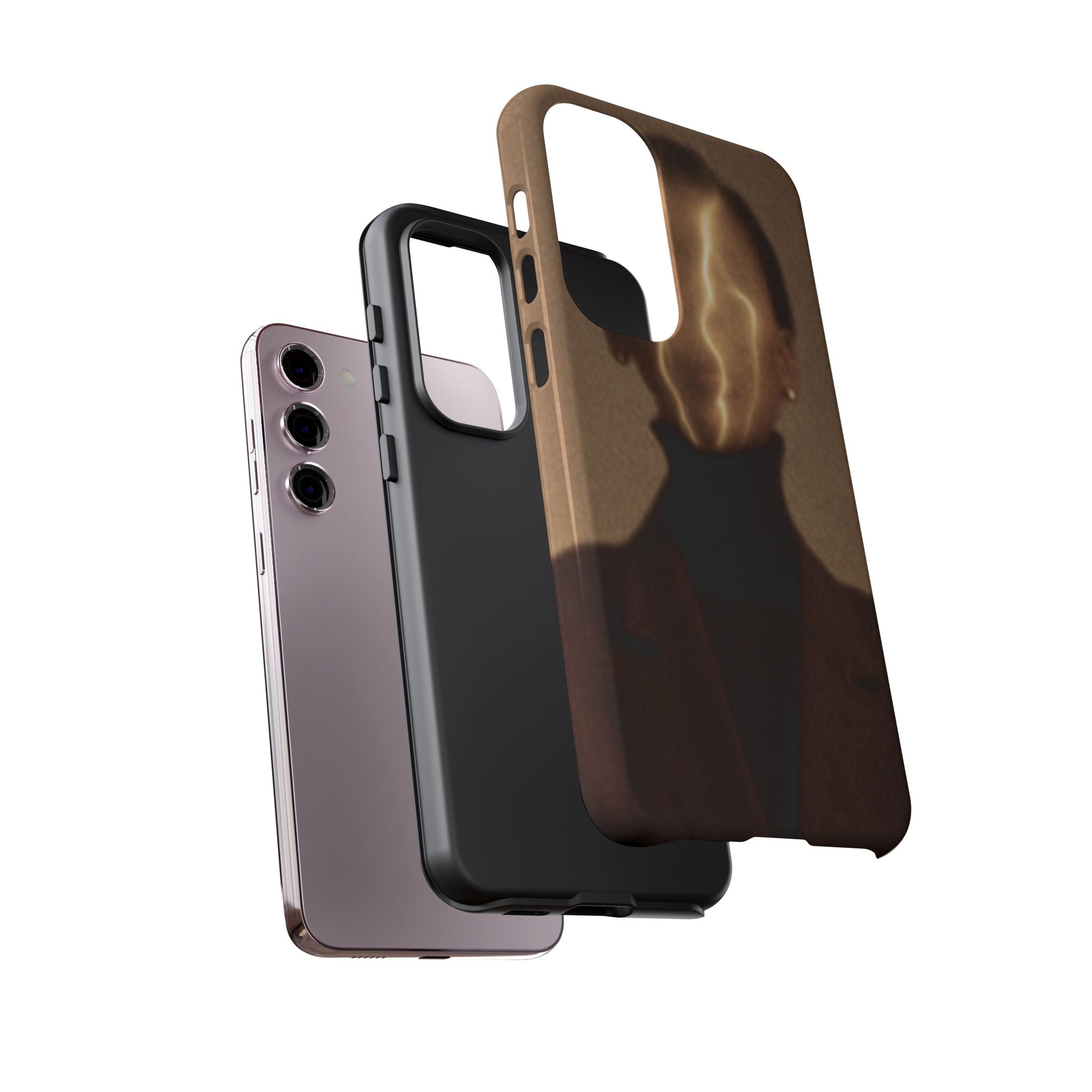 Stylish Phone Case with Artistic Design, Fashion Tech Accessory, Tough Cases