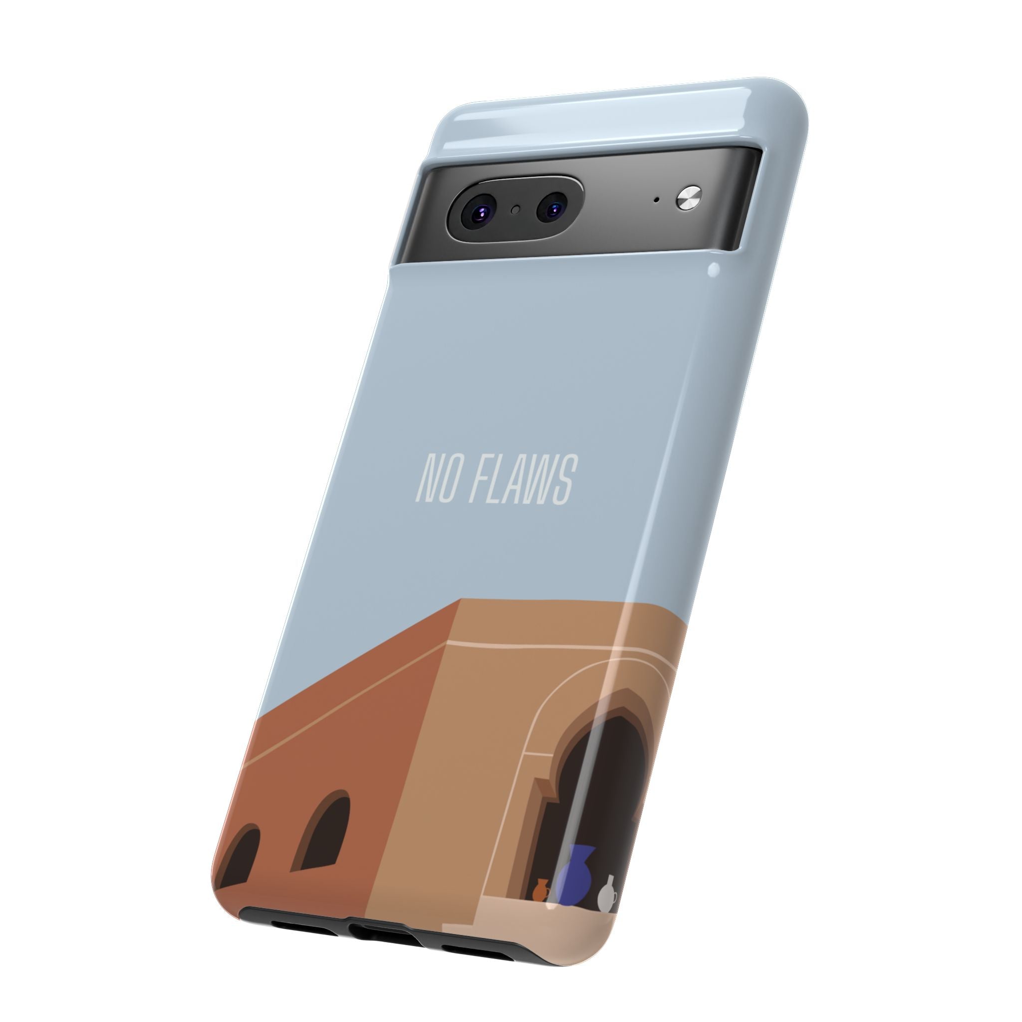 Minimal Desert Illustration “No Flaws” Protective Tough Case