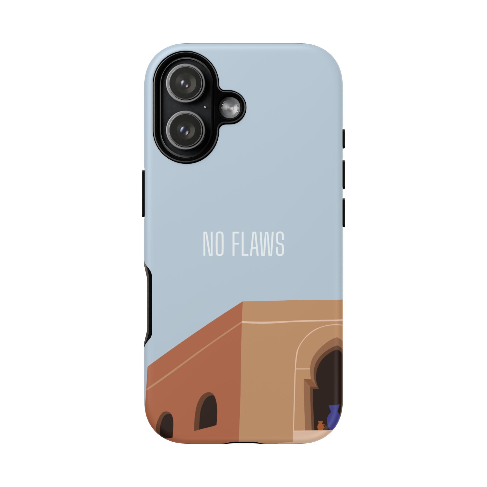 Minimal Desert Illustration “No Flaws” Protective Tough Case