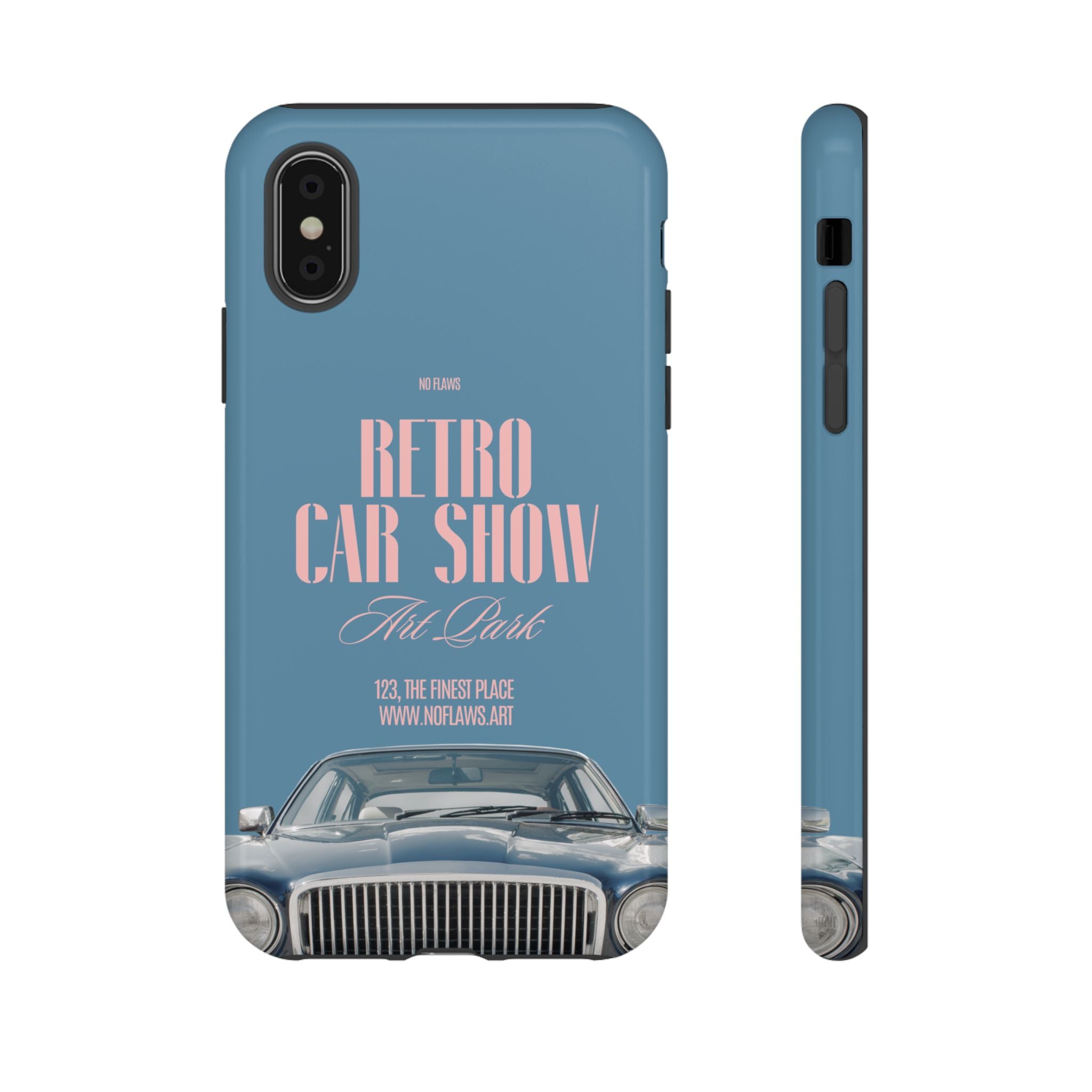Retro Car Show Phone Case — Vintage Classic Auto Design
