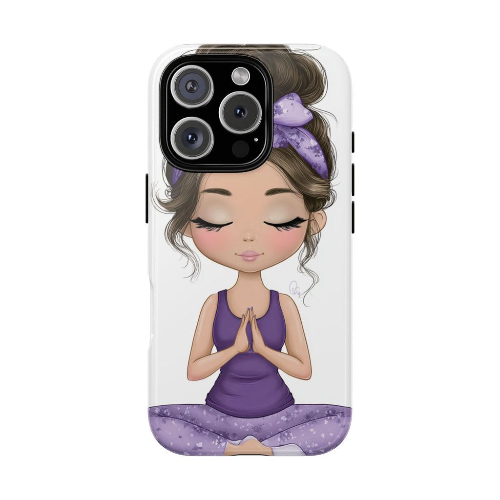 Yoga Phone Case for Mindfulness Gift for Yogis, Meditation Accessory, Zen Vibe