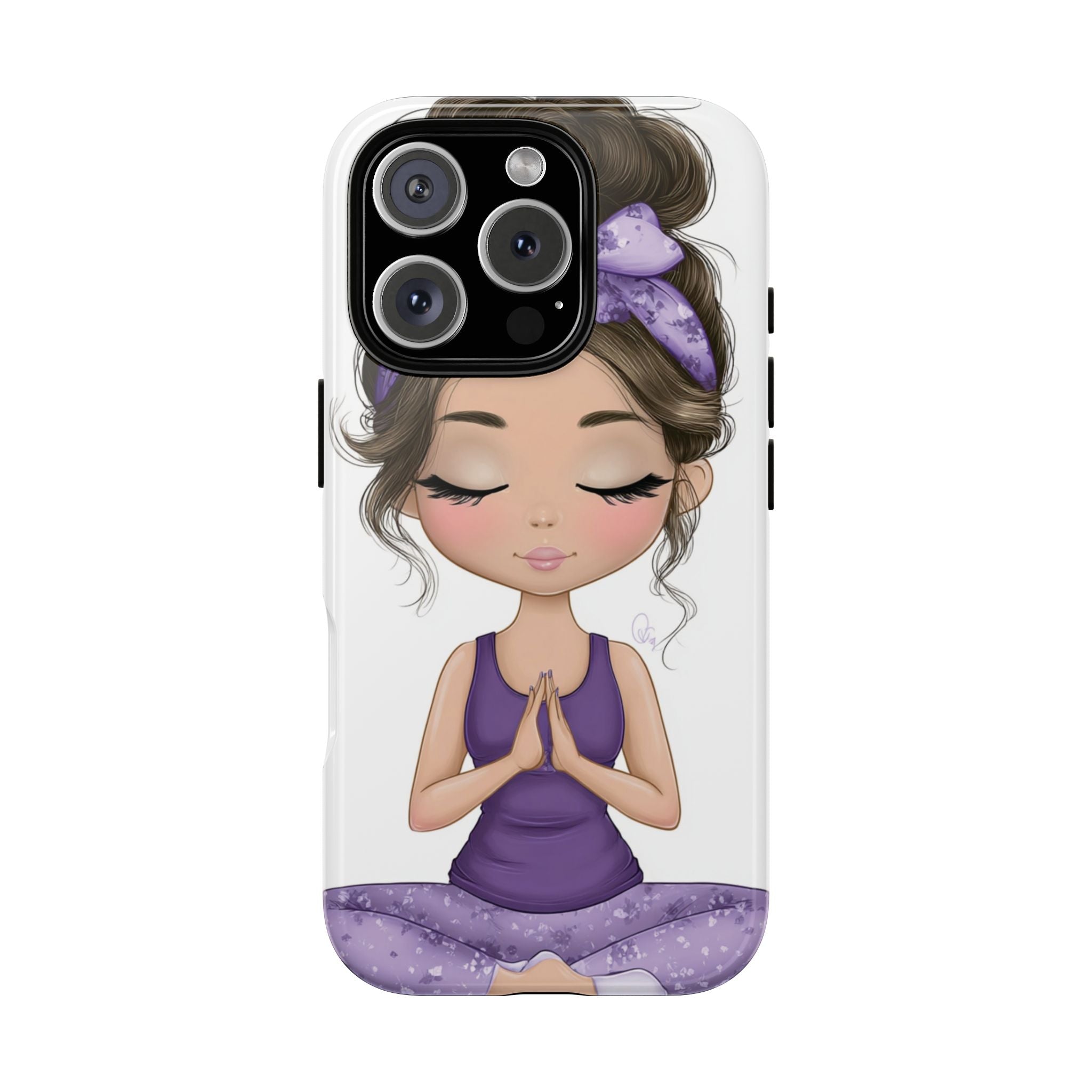Yoga Phone Case for Mindfulness Gift for Yogis, Meditation Accessory, Zen Vibe