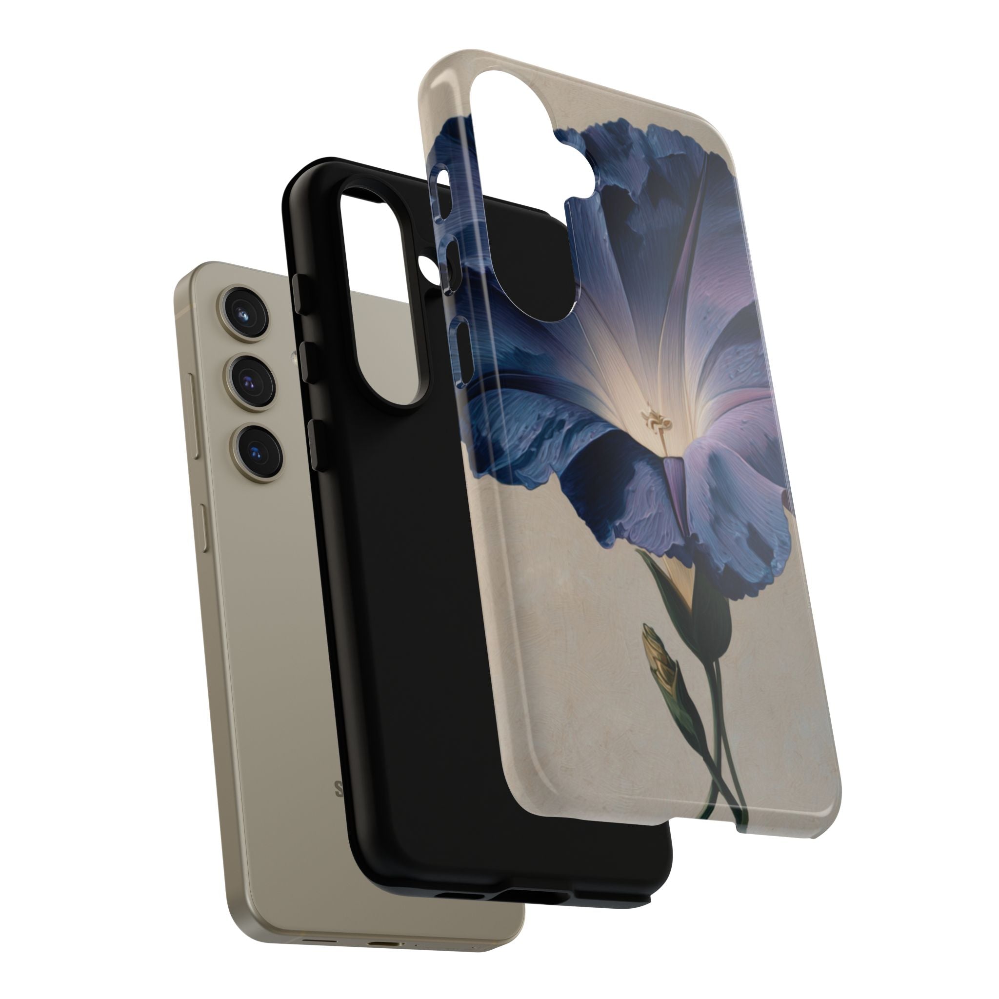 Floral Phone Case, Tough Cases with Purple Flower Design, Phone Accessories