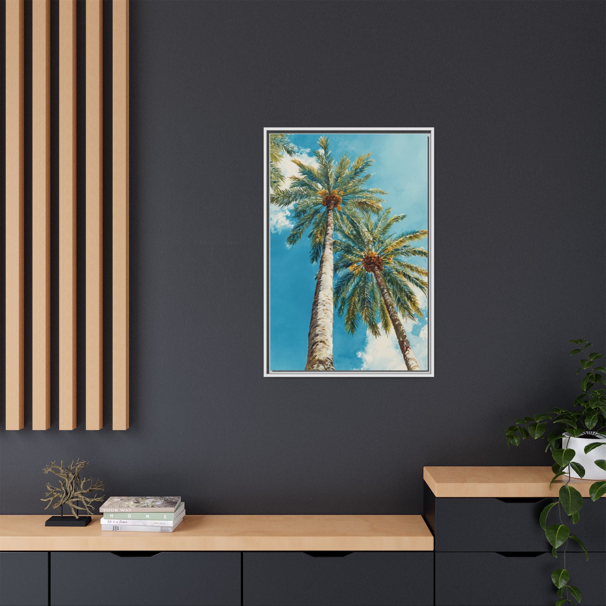 Palm Tree Sky Matte Canvas Print