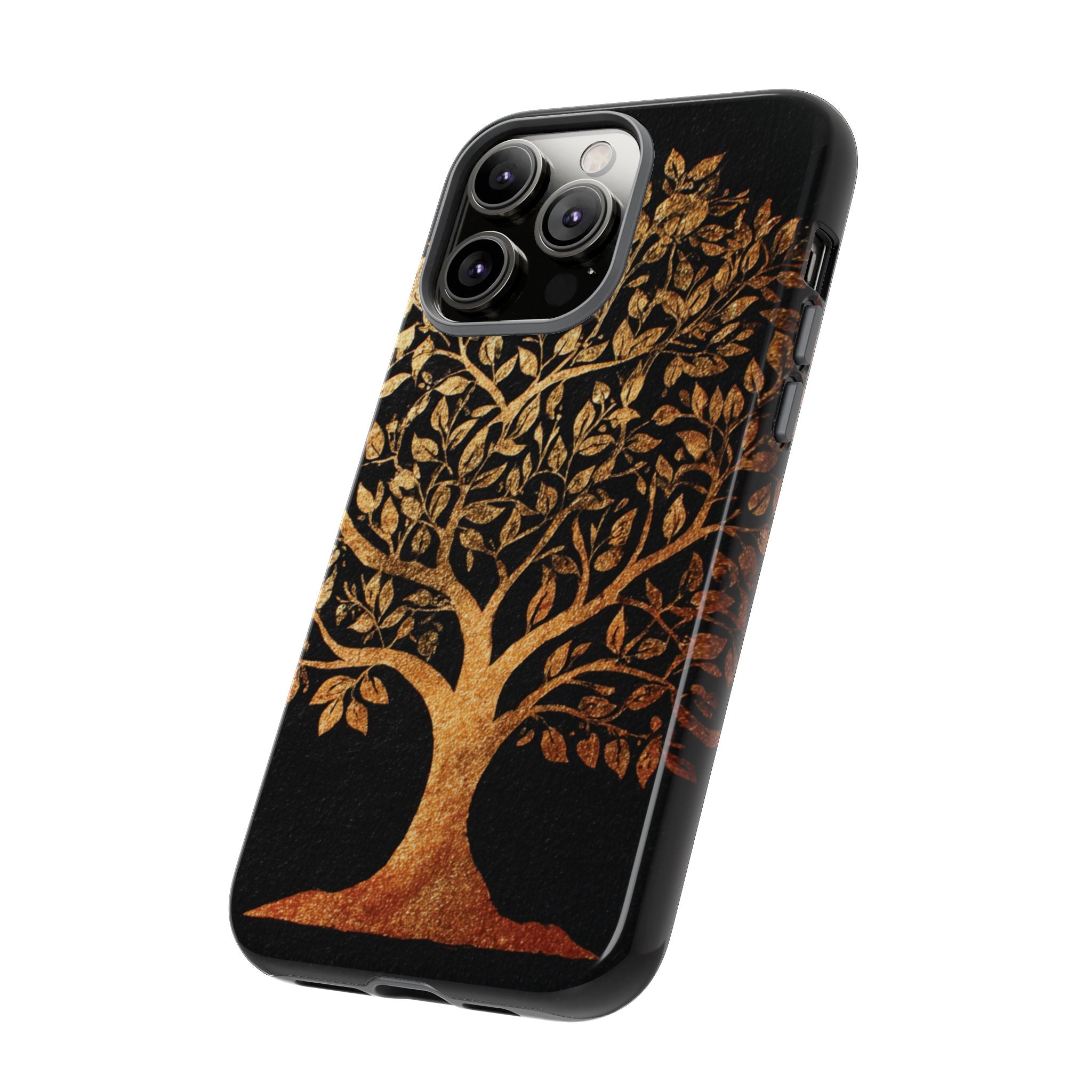 Golden Tree Phone Case, Tough Cases, Nature Lover Gift