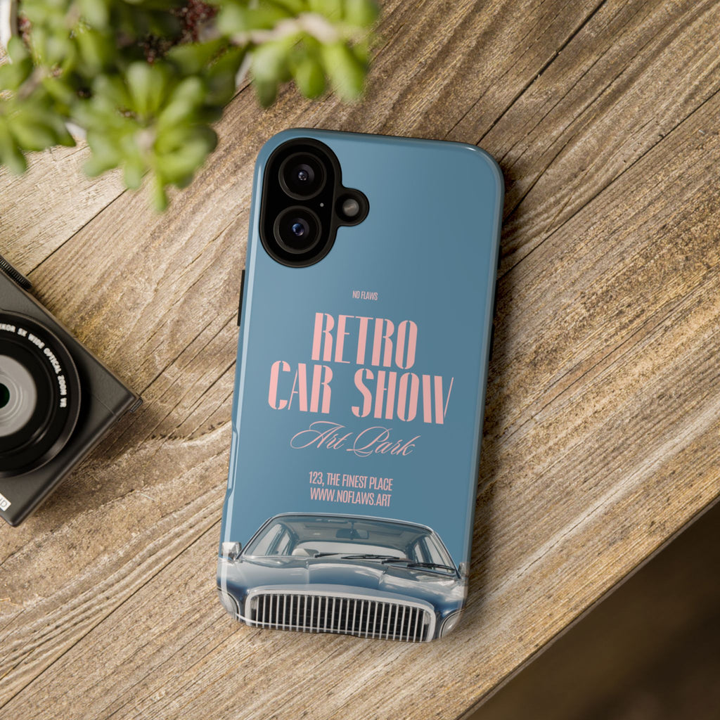Retro Car Show Phone Case — Vintage Classic Auto Design