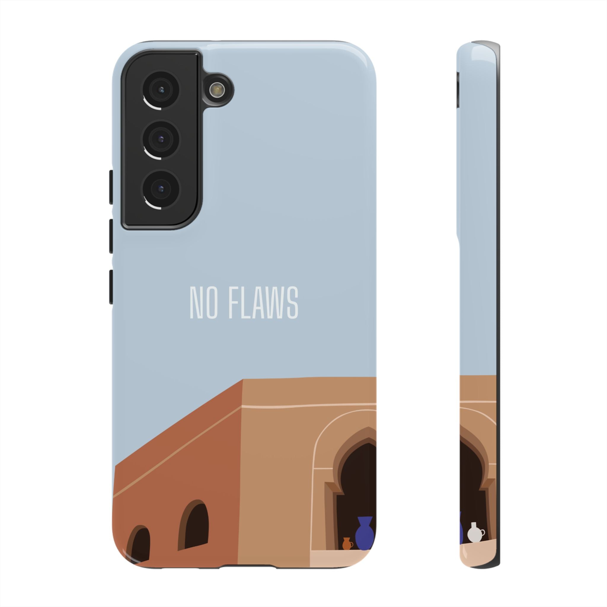 Minimal Desert Illustration “No Flaws” Protective Tough Case