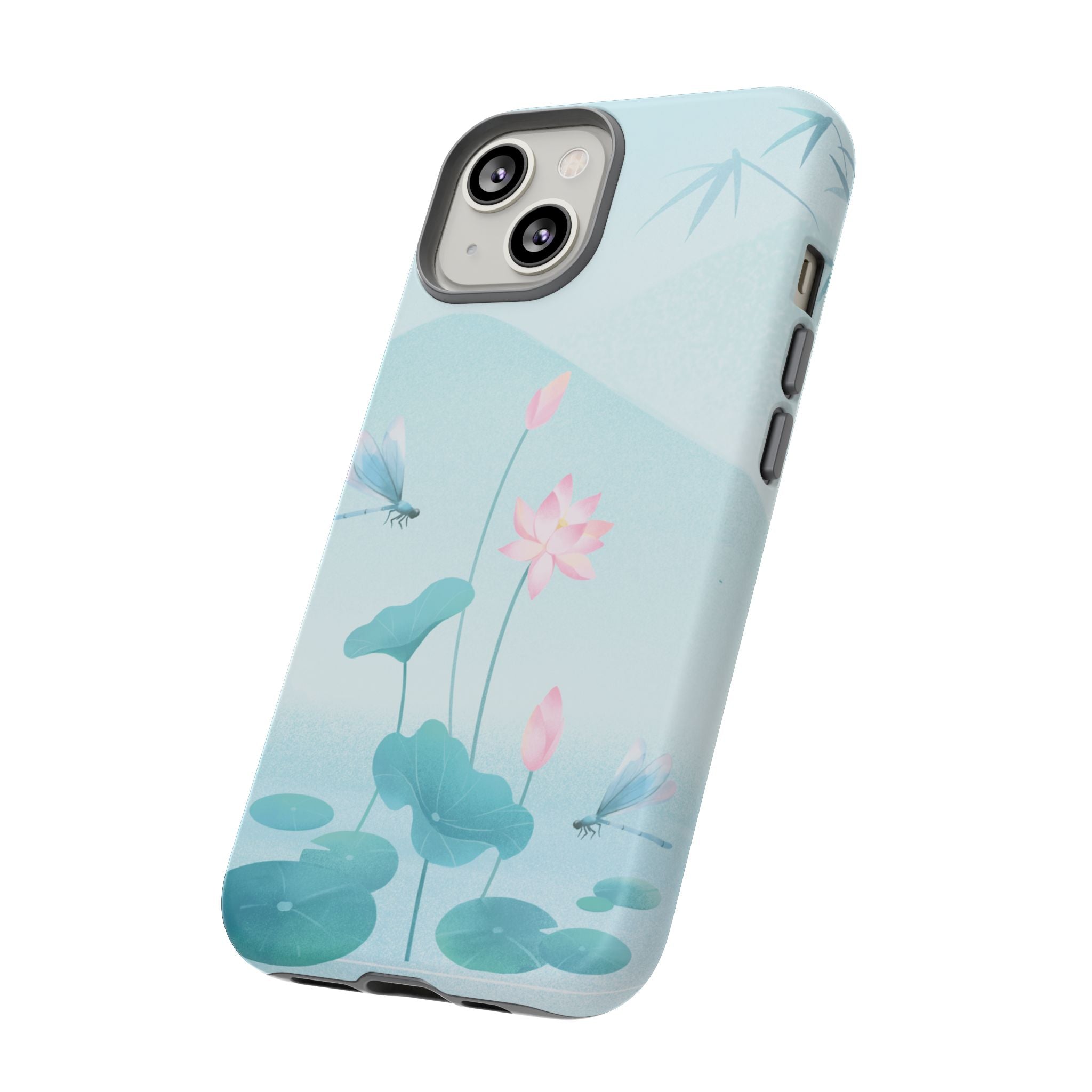 Lotus Pond Phone Case — Serene Floral iPhone Protective Cover