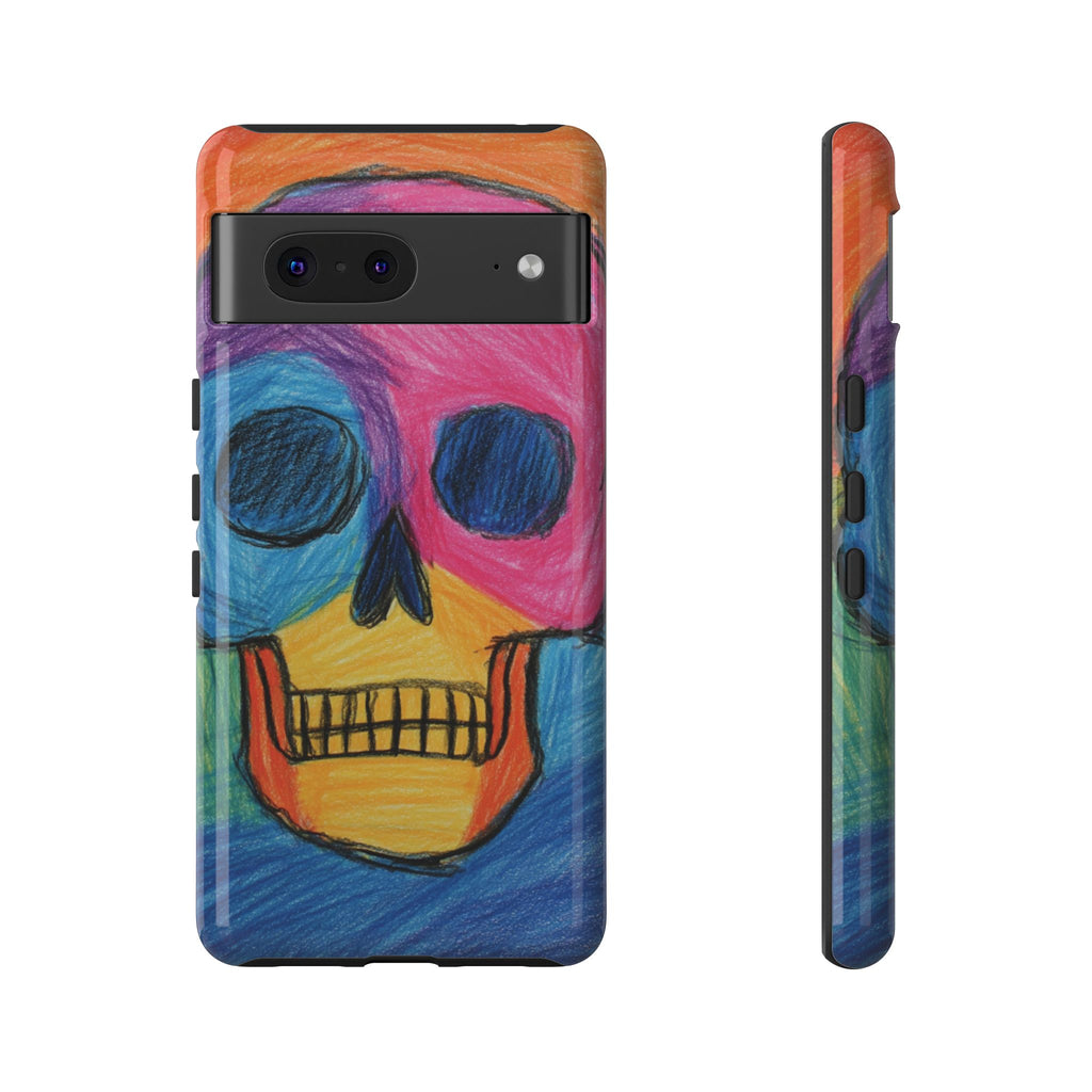 Vibrant Skull Phone Case | Tough Cases, Colorful Design, Unique Art Phone Cover