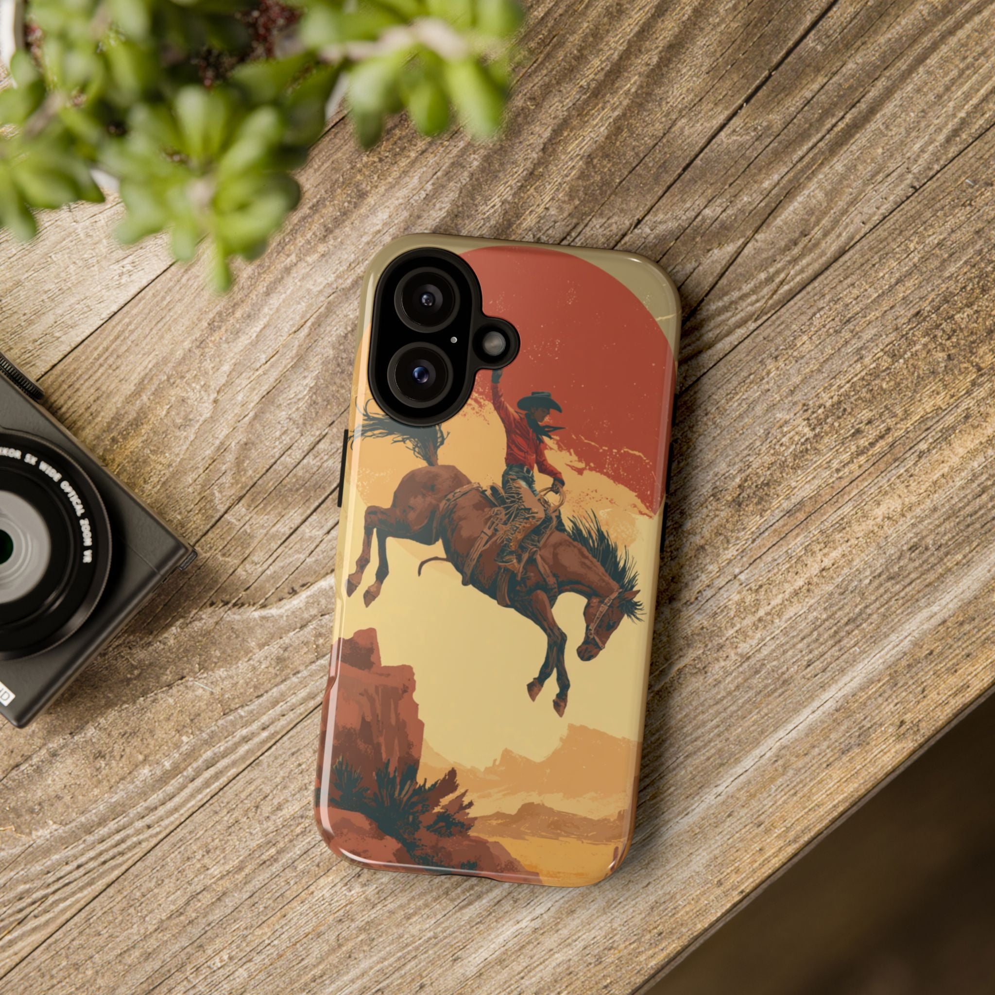 Cowboy Phone Case - Wild West Style, Tough Protection for Outdoor Lovers