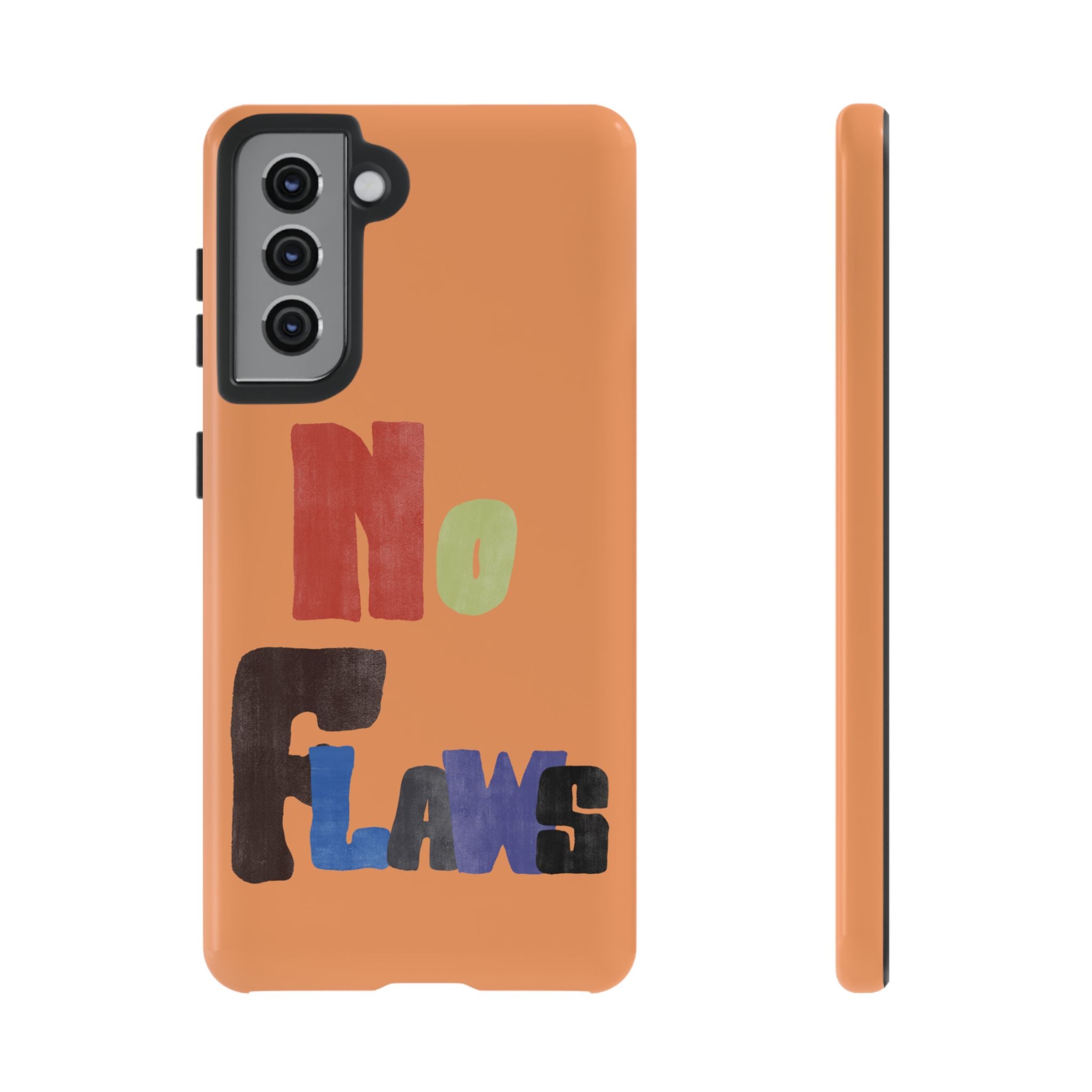"No Flaws" Retro Hand-Lettered Protective Cover