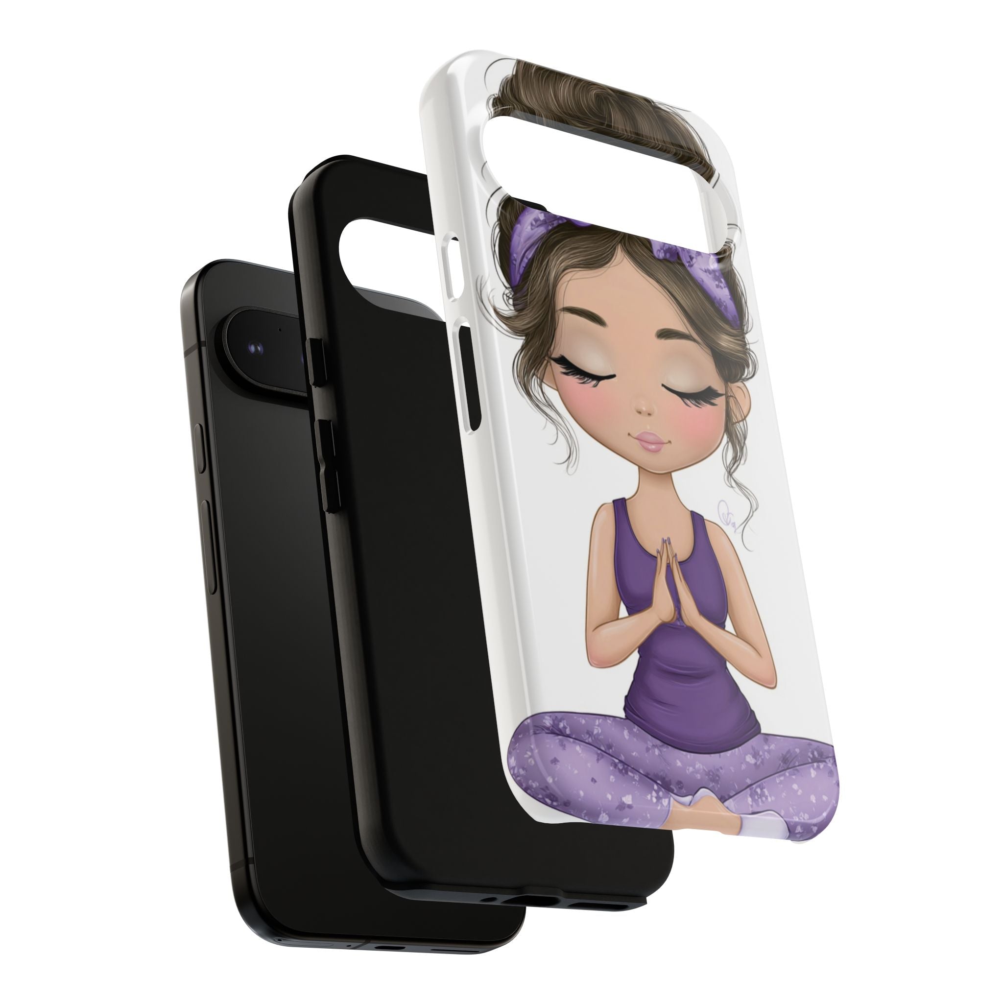 Yoga Phone Case for Mindfulness Gift for Yogis, Meditation Accessory, Zen Vibe