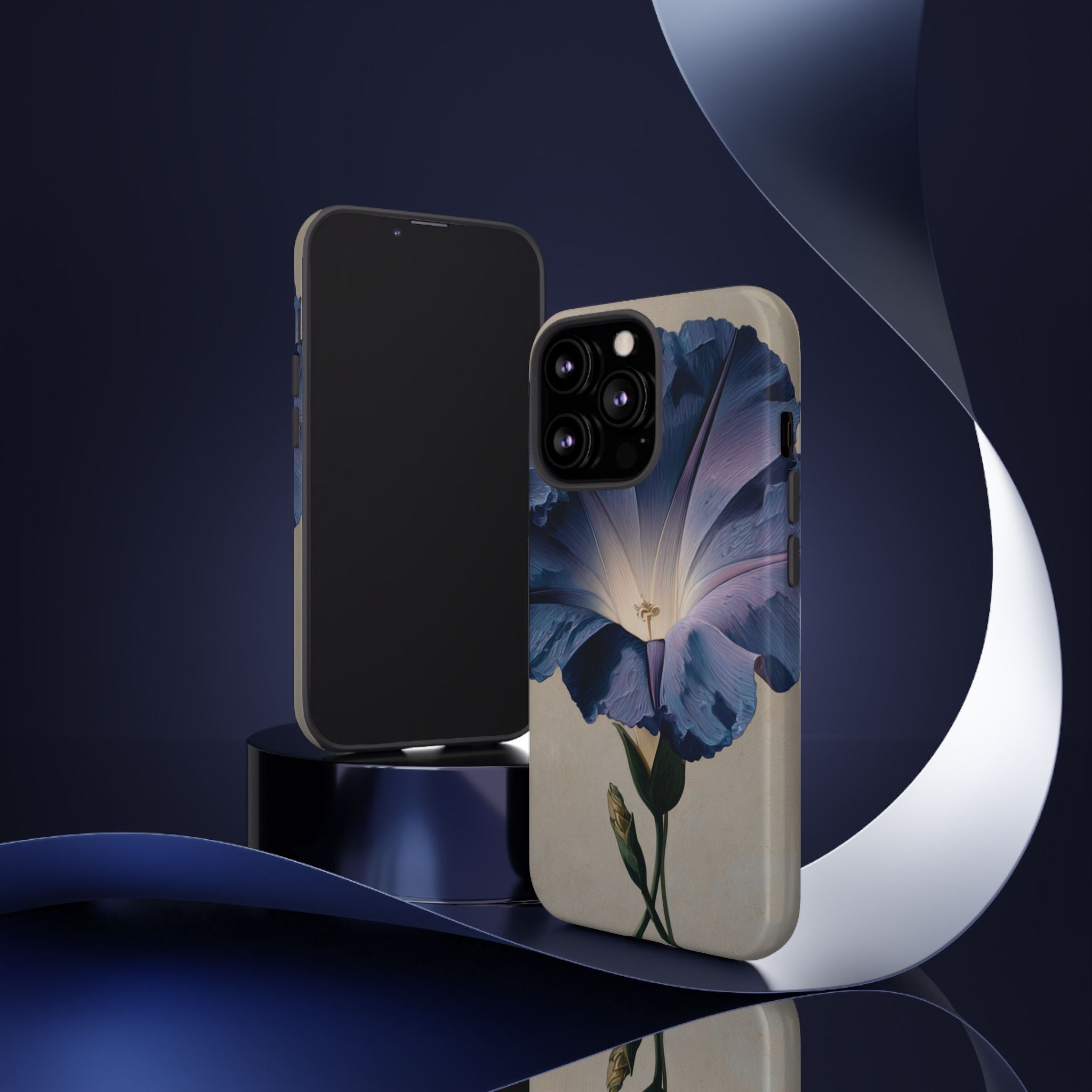 Floral Phone Case, Tough Cases with Purple Flower Design, Phone Accessories