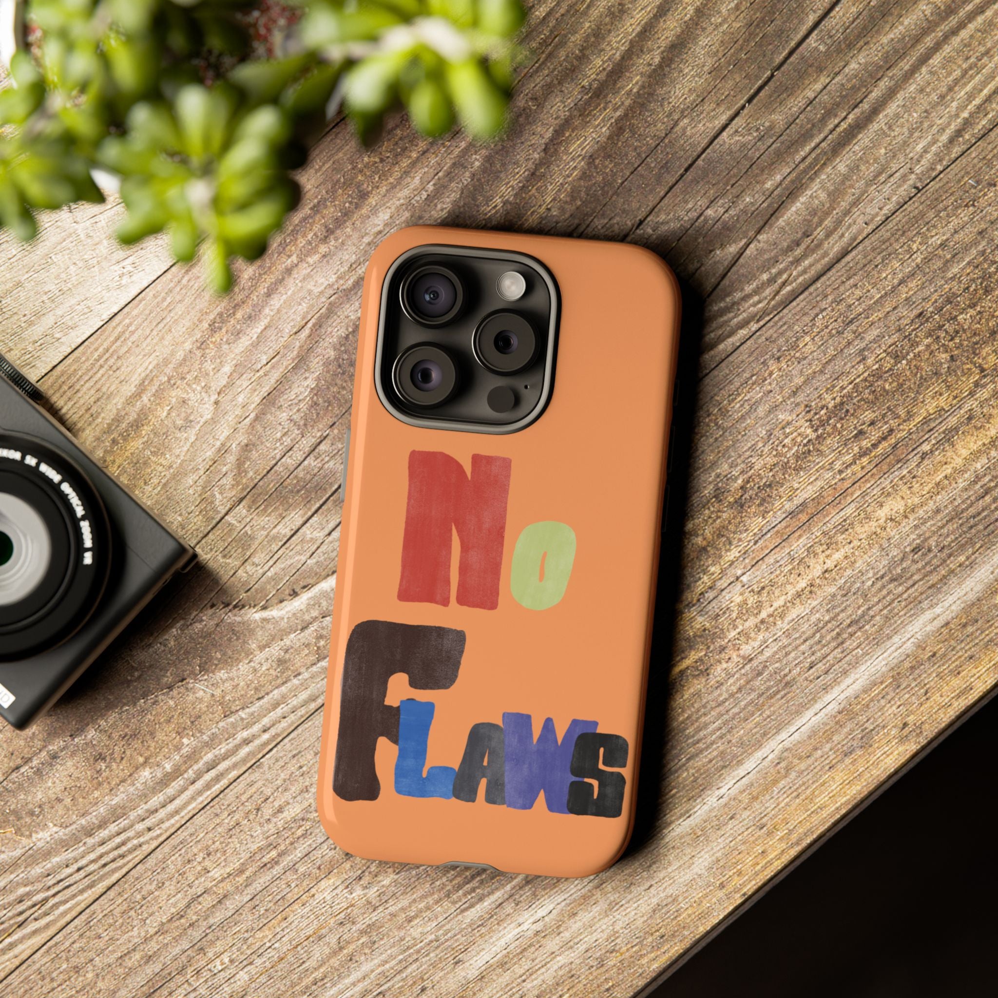 "No Flaws" Retro Hand-Lettered Protective Cover