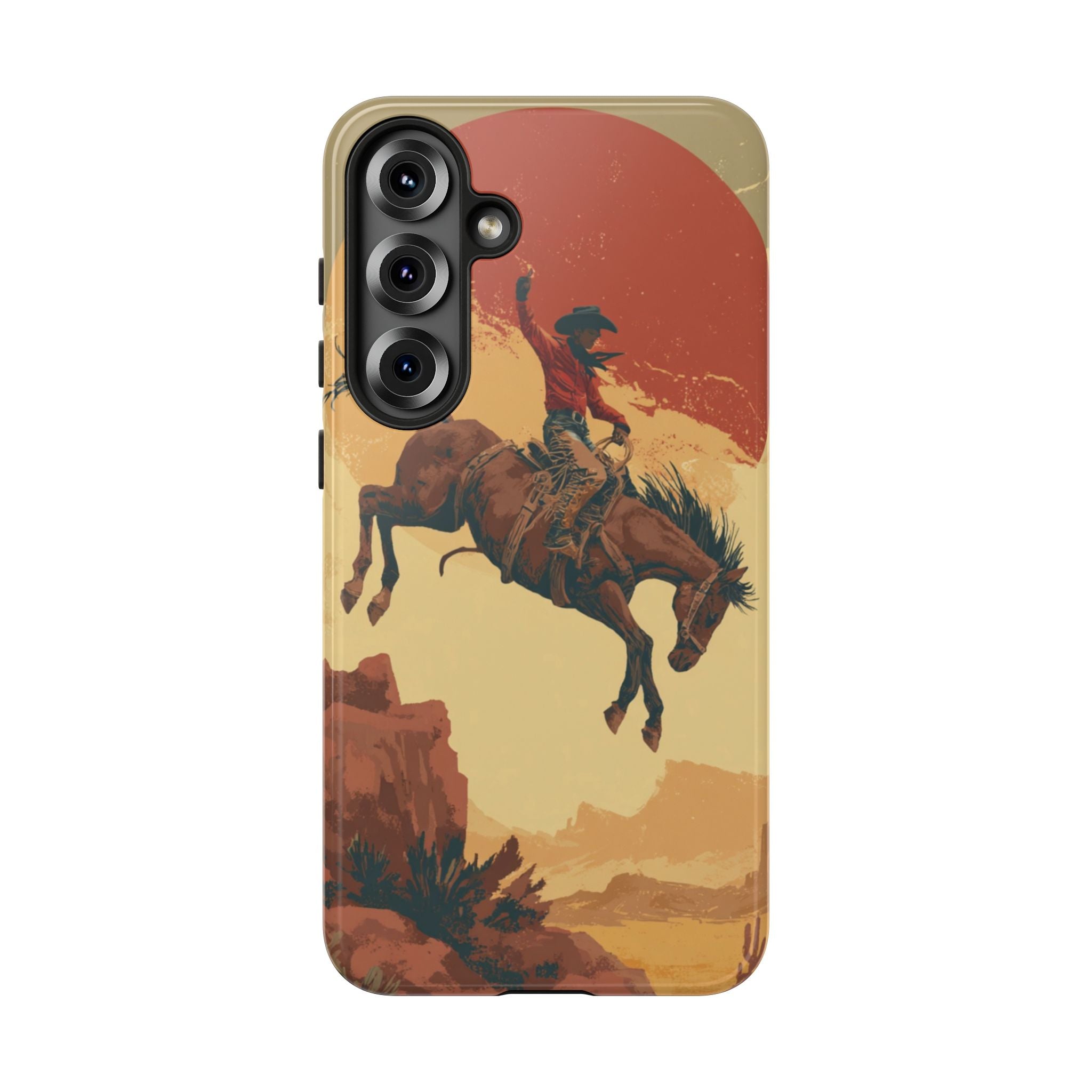 Cowboy Phone Case - Wild West Style, Tough Protection for Outdoor Lovers