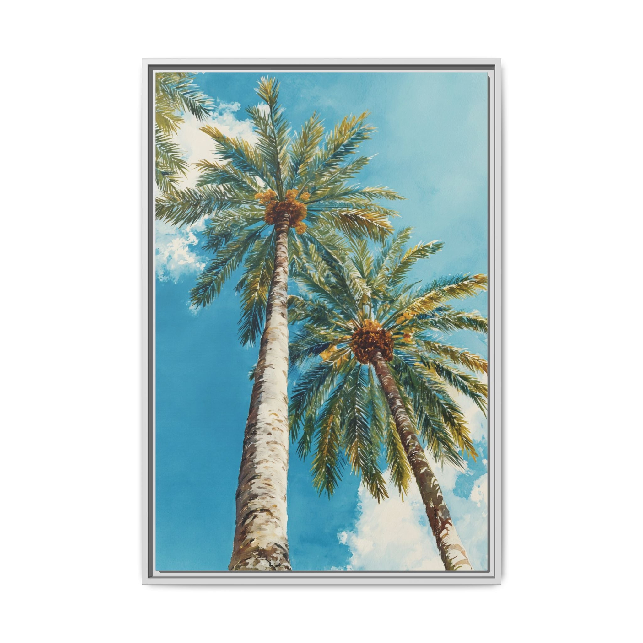 Palm Tree Sky Matte Canvas Print