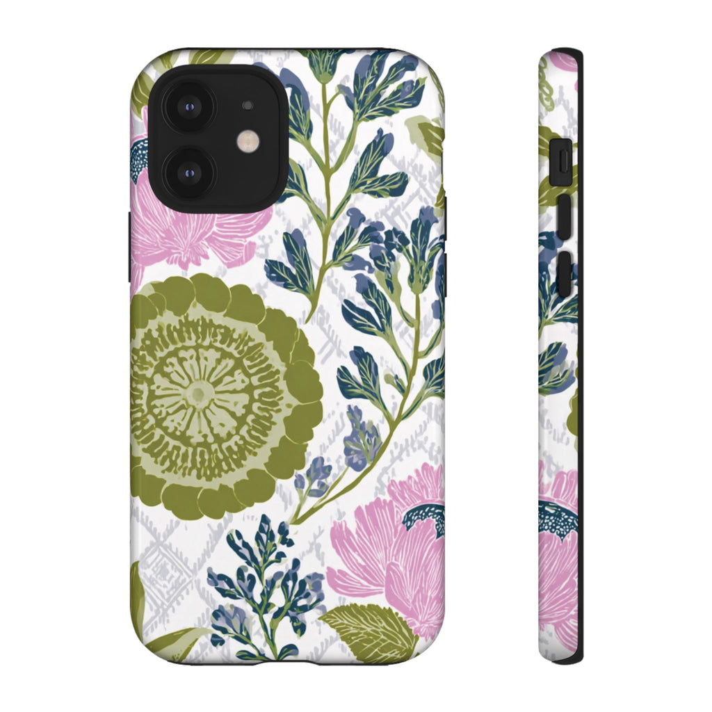 Floral Phone Case, Tough Cases with Elegant Design, Stylish Phone Accessories