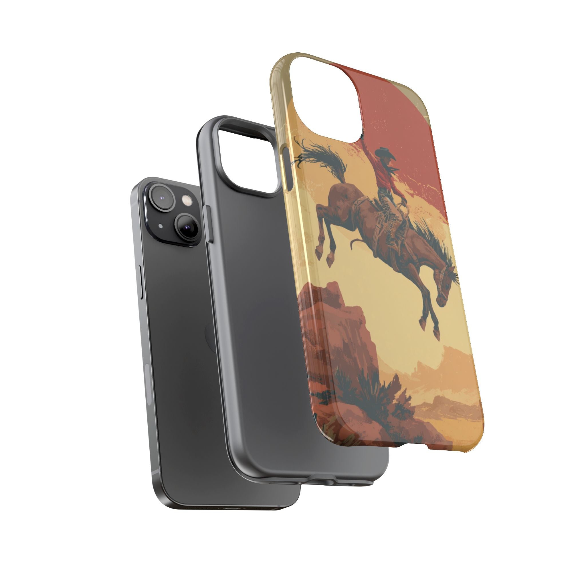 Cowboy Phone Case - Wild West Style, Tough Protection for Outdoor Lovers