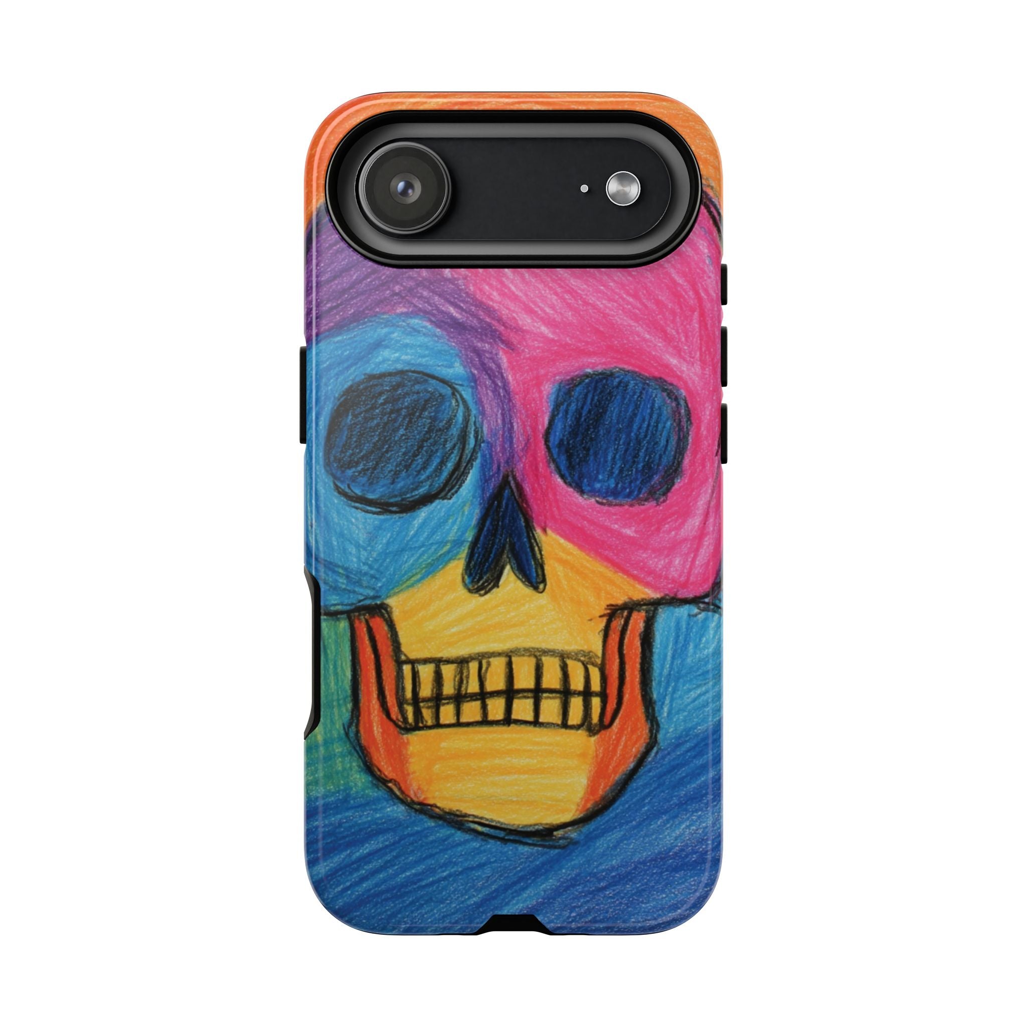 Vibrant Skull Phone Case | Tough Cases, Colorful Design, Unique Art Phone Cover