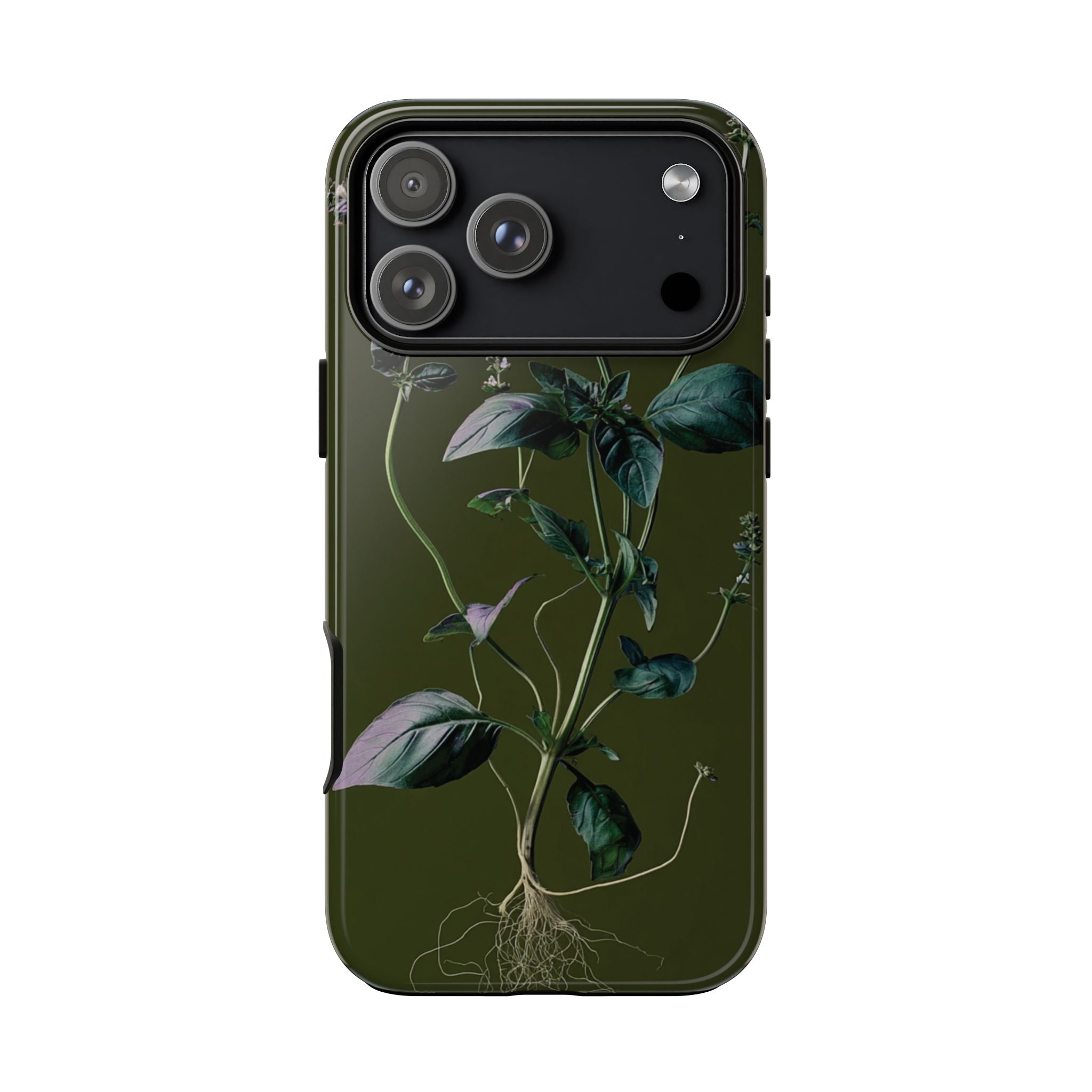Green Botanical Phone Case, Floral Phone Cover, Nature Lover Gift