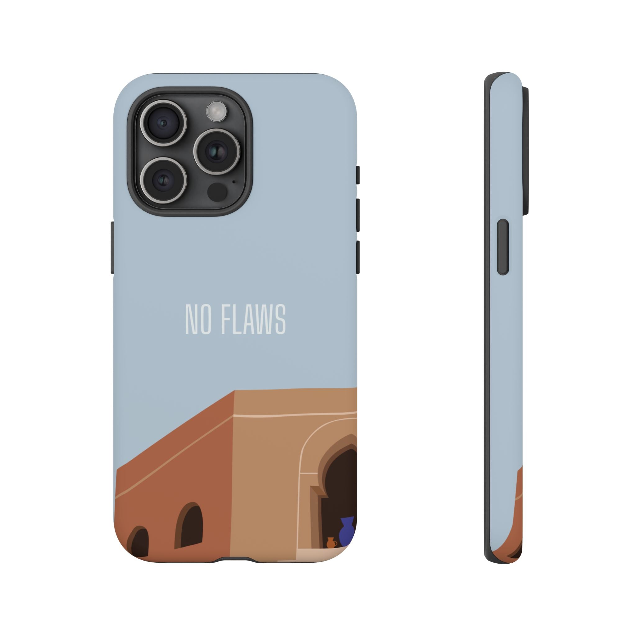 Minimal Desert Illustration “No Flaws” Protective Tough Case