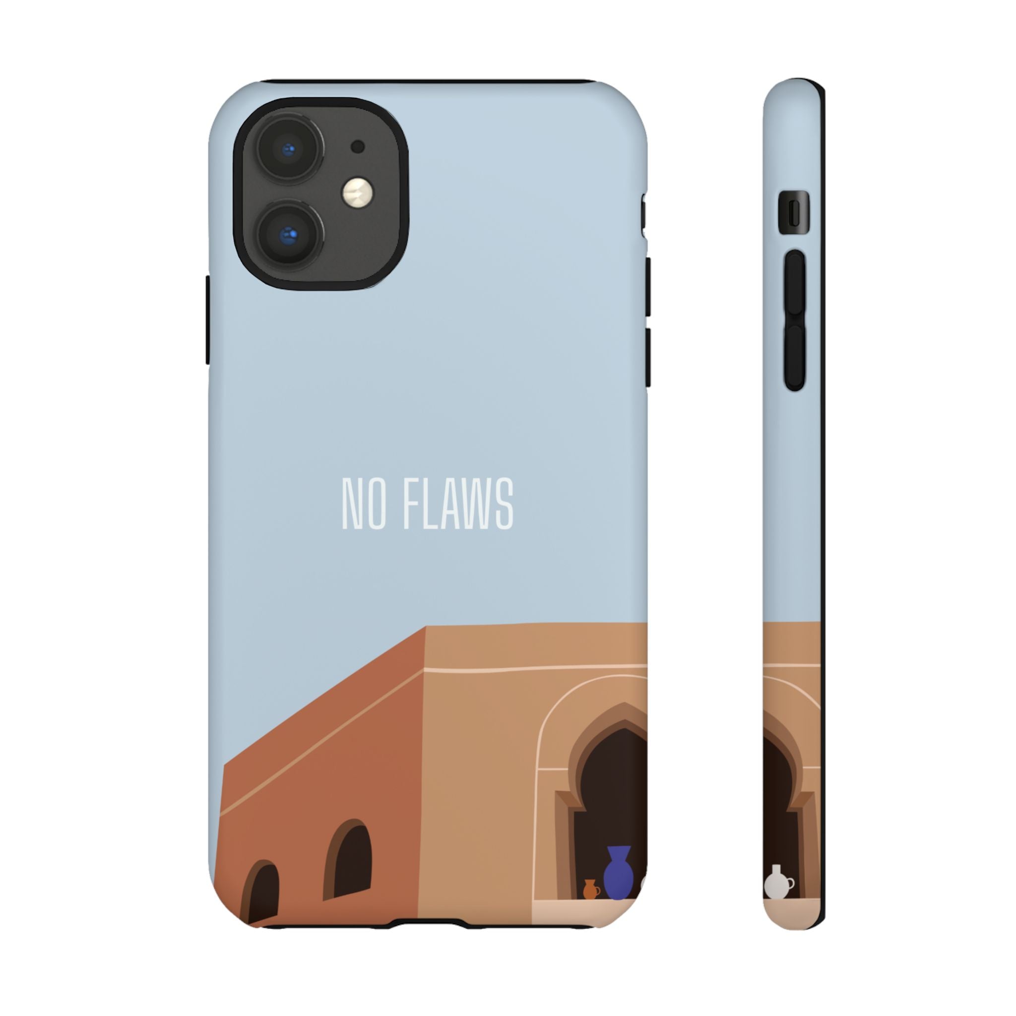 Minimal Desert Illustration “No Flaws” Protective Tough Case